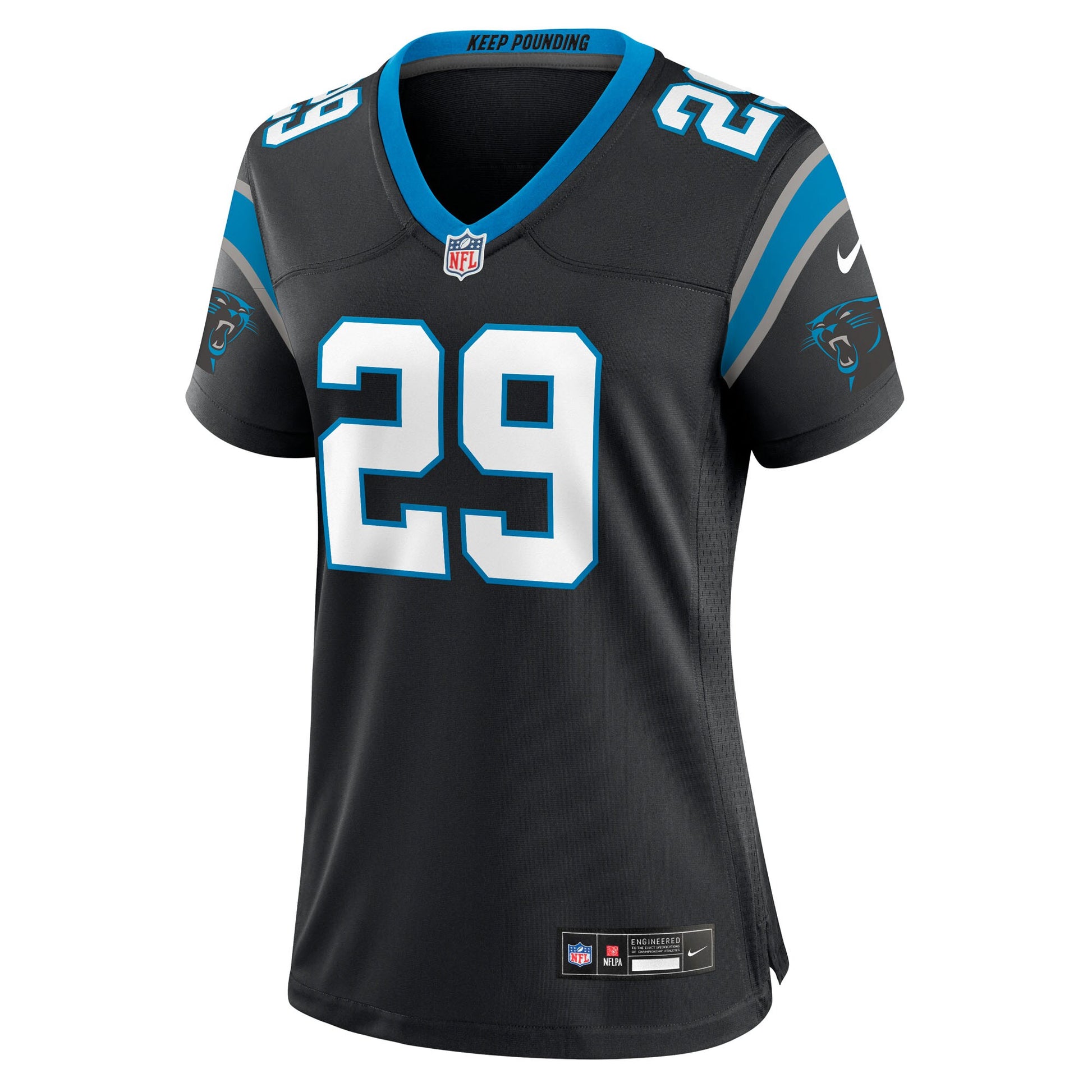 Akayleb Evans Carolina Panthers Nike Women's Team Game Jersey -  Black