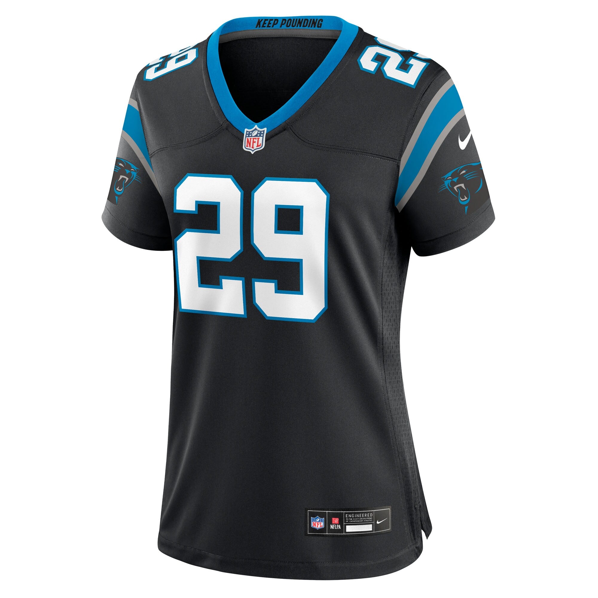 Akayleb Evans Carolina Panthers Nike Women's Team Game Jersey -  Black