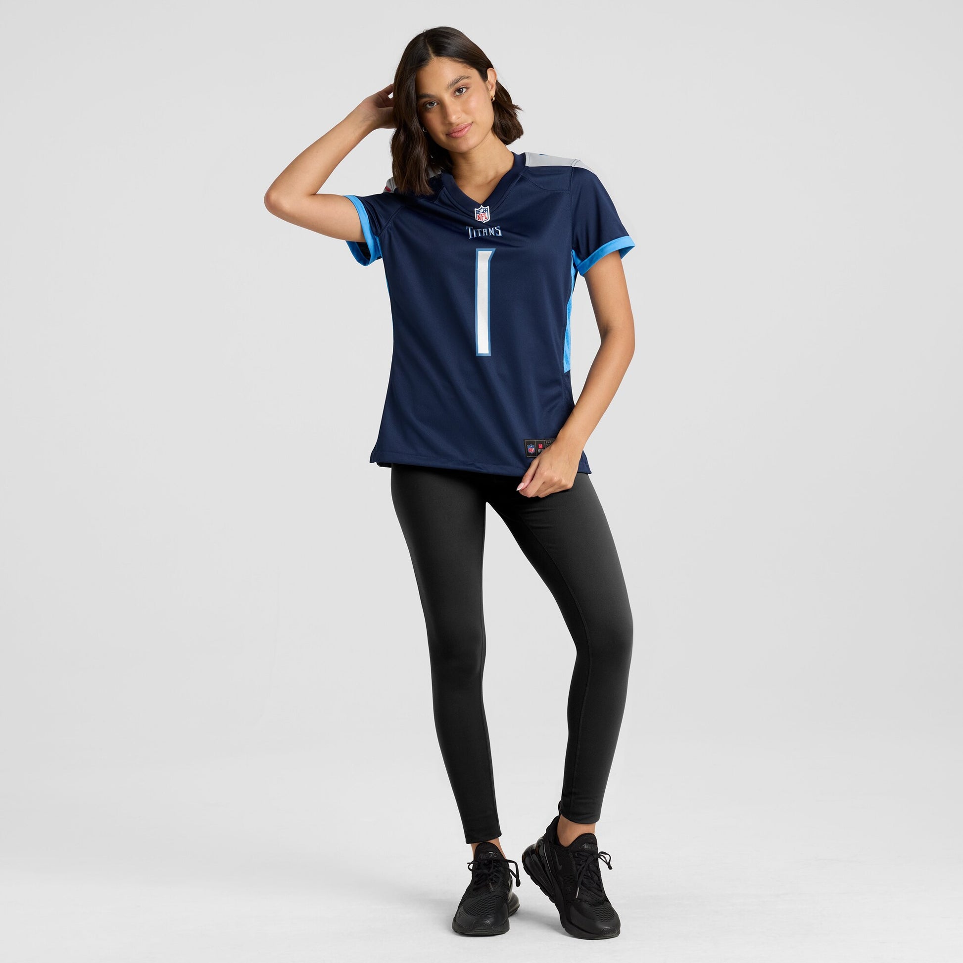 Number 1 Mom Tennessee Titans Nike Women's Game Jersey - Navy