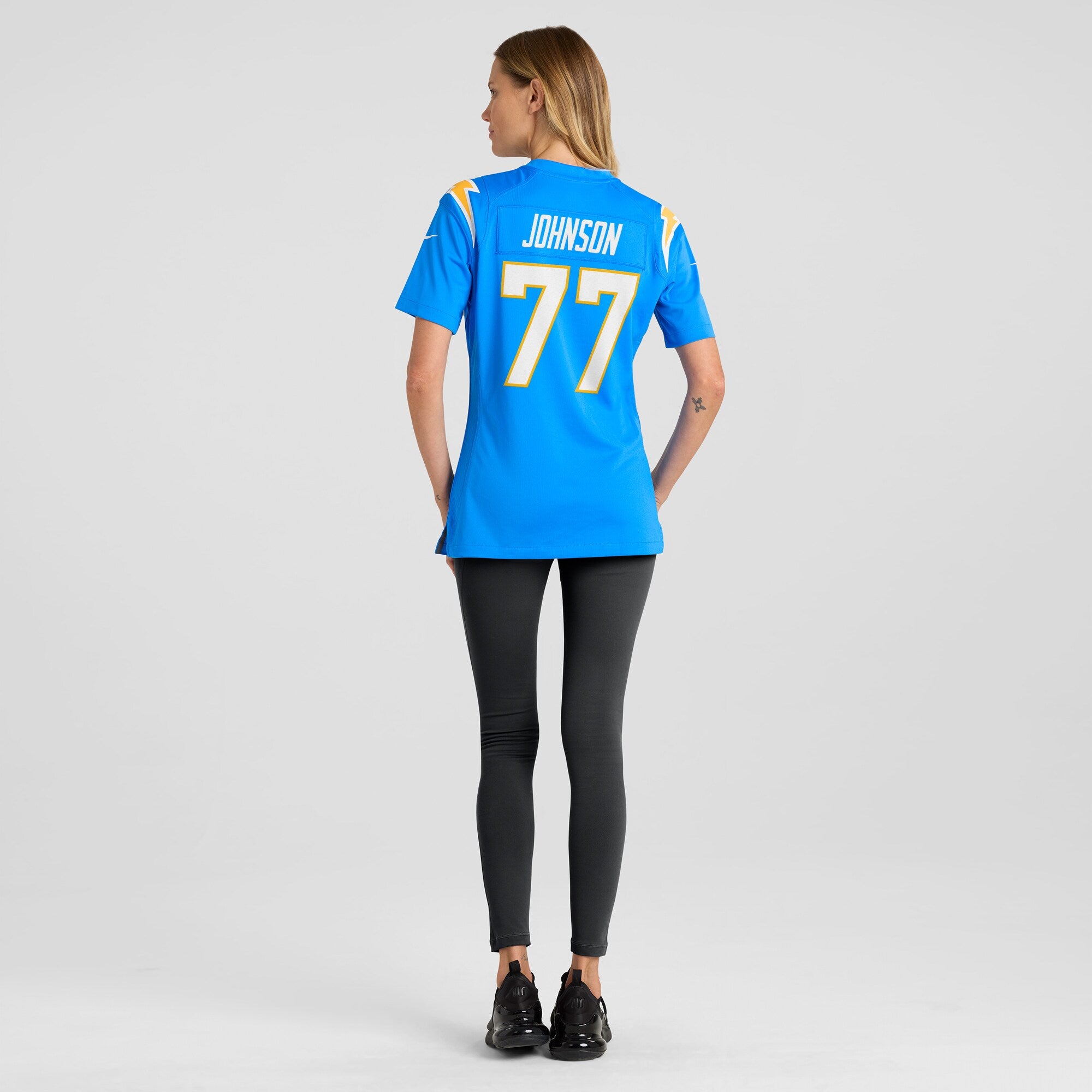 Zion Johnson Los Angeles Chargers Nike Women's Player Game Jersey - Powder Blue