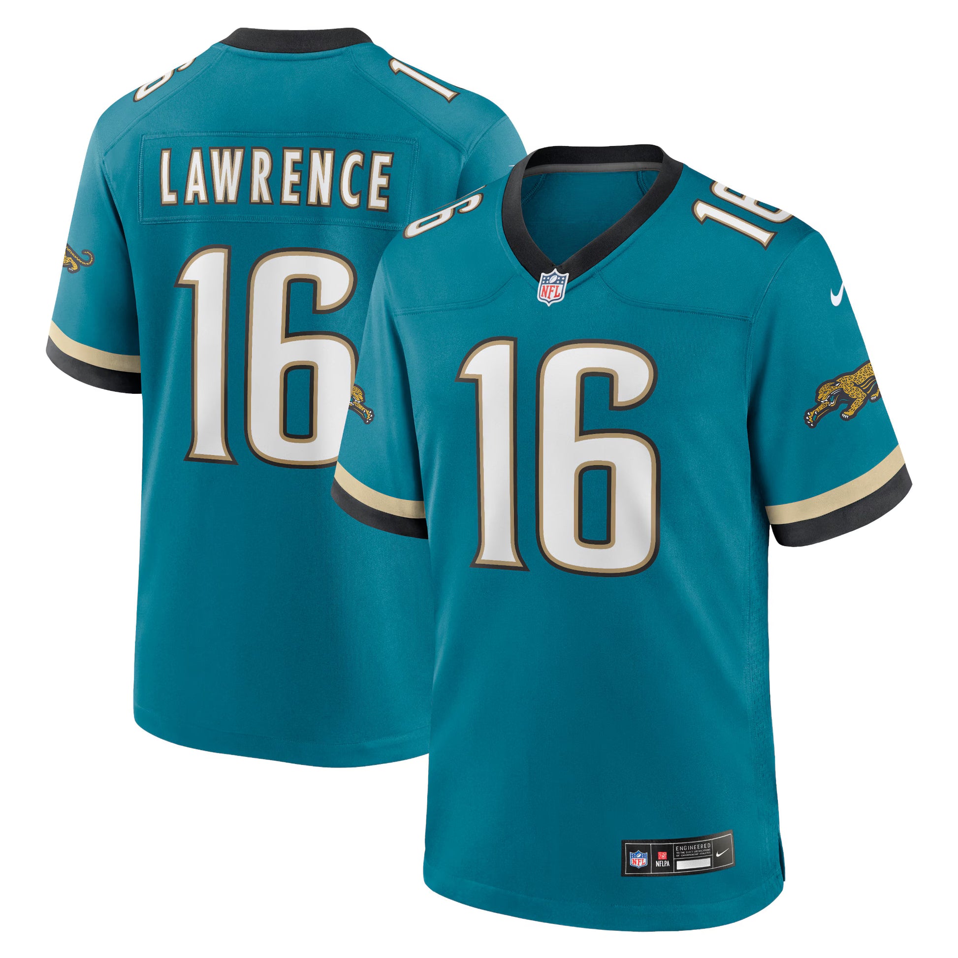 Trevor Lawrence Jacksonville Jaguars Nike Prowler Throwback Player Game Jersey - Teal
