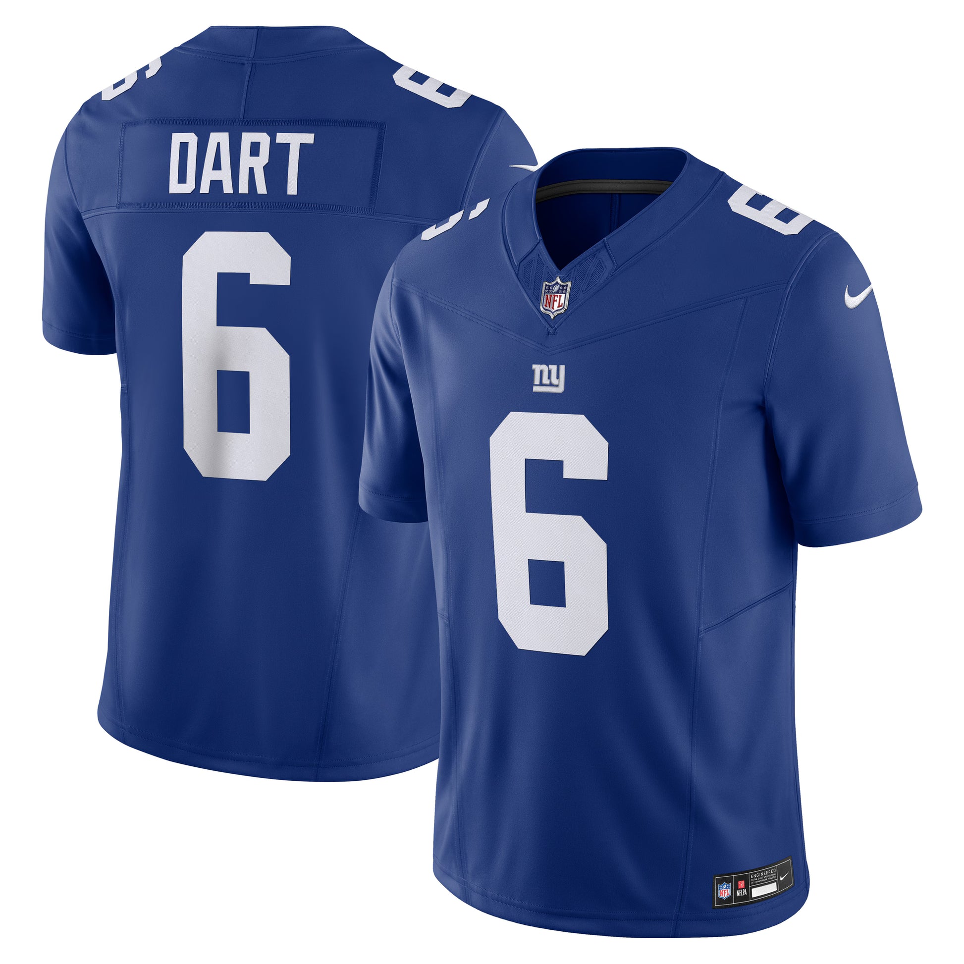 Jaxson Dart New York Giants Nike Vapor F.U.S.E. Limited Jersey - Royal