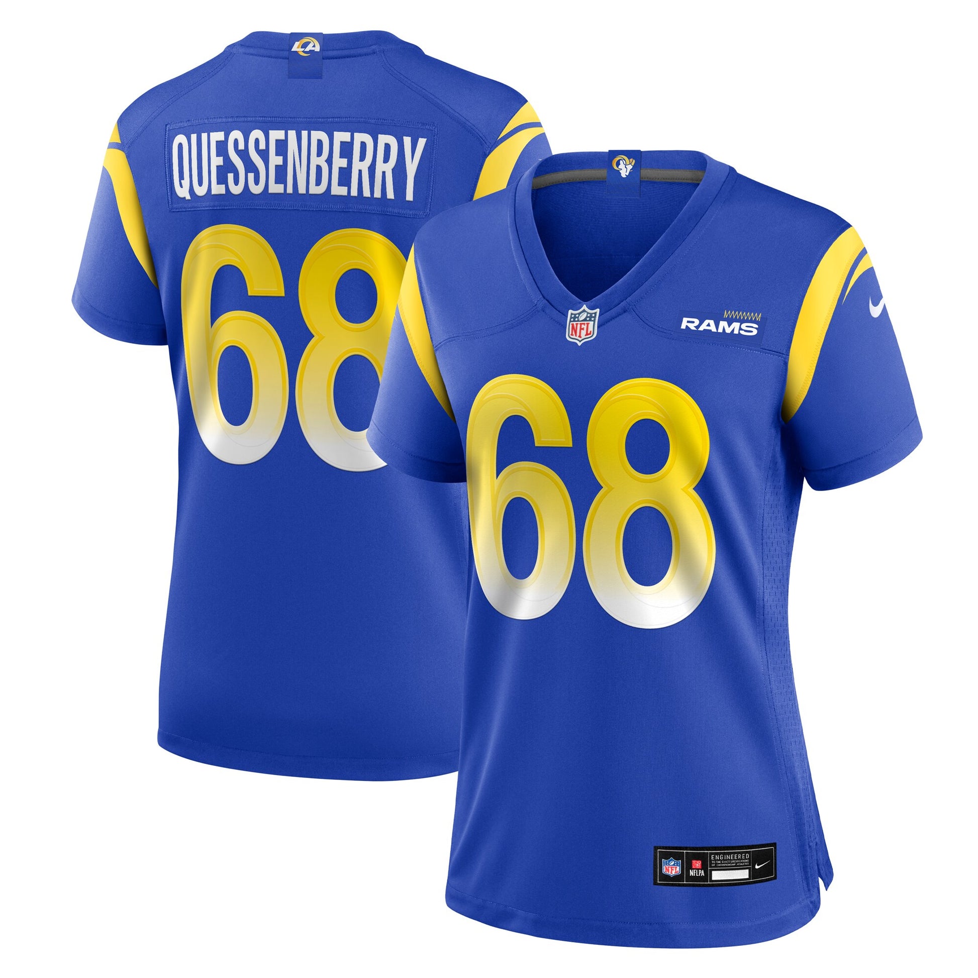 David Quessenberry Los Angeles Rams Nike Women's Team Game Jersey -  Royal