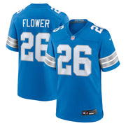 Tre Flowers Detroit Lions Nike Team Game Jersey -  Blue