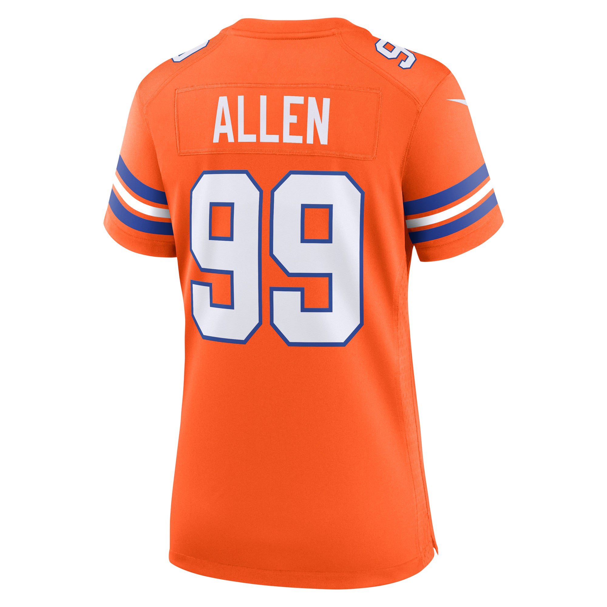 Zach Allen Denver Broncos Nike Women's Mile High Collection 1977 Throwback Player Game Jersey - Orange