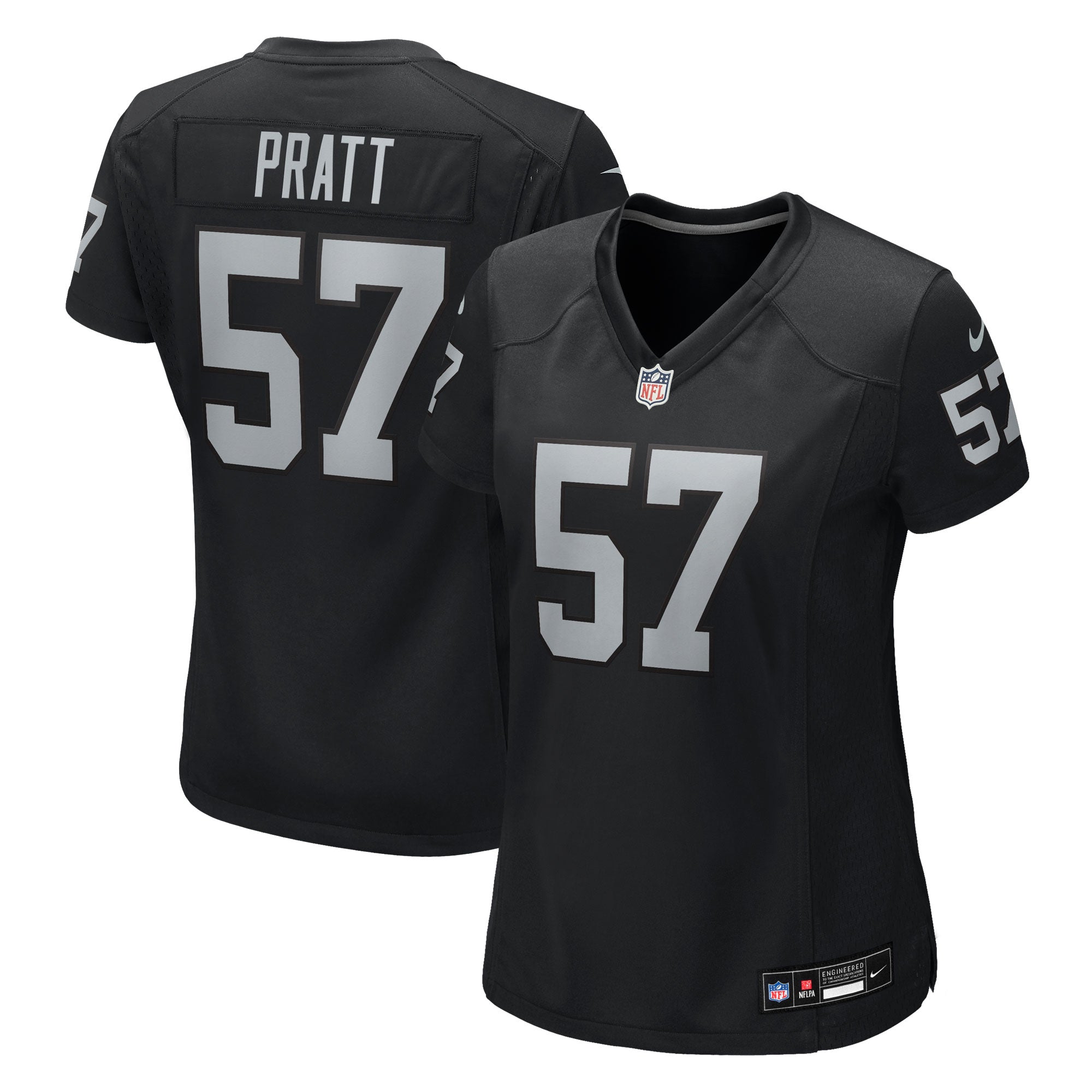 Germaine Pratt Las Vegas Raiders Nike Women's Team Game Jersey -  Black