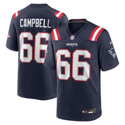 Will Campbell New England Patriots Nike 2025 NFL Draft First Round Pick Game Jersey - Navy