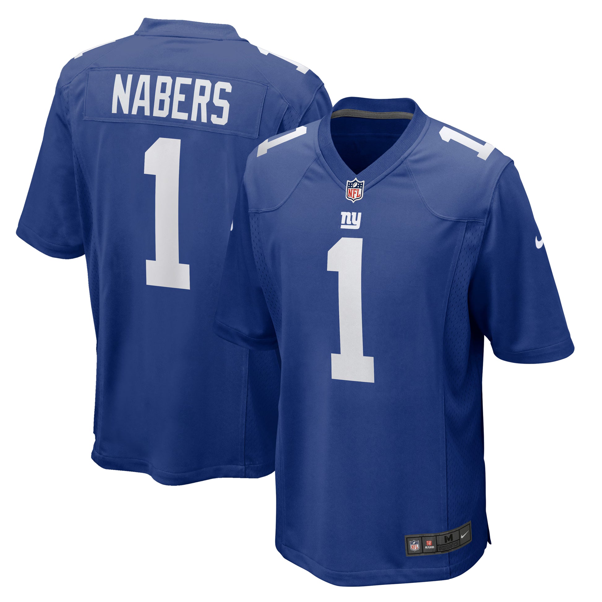 Malik Nabers New York Giants Nike  Player Game Jersey - Royal