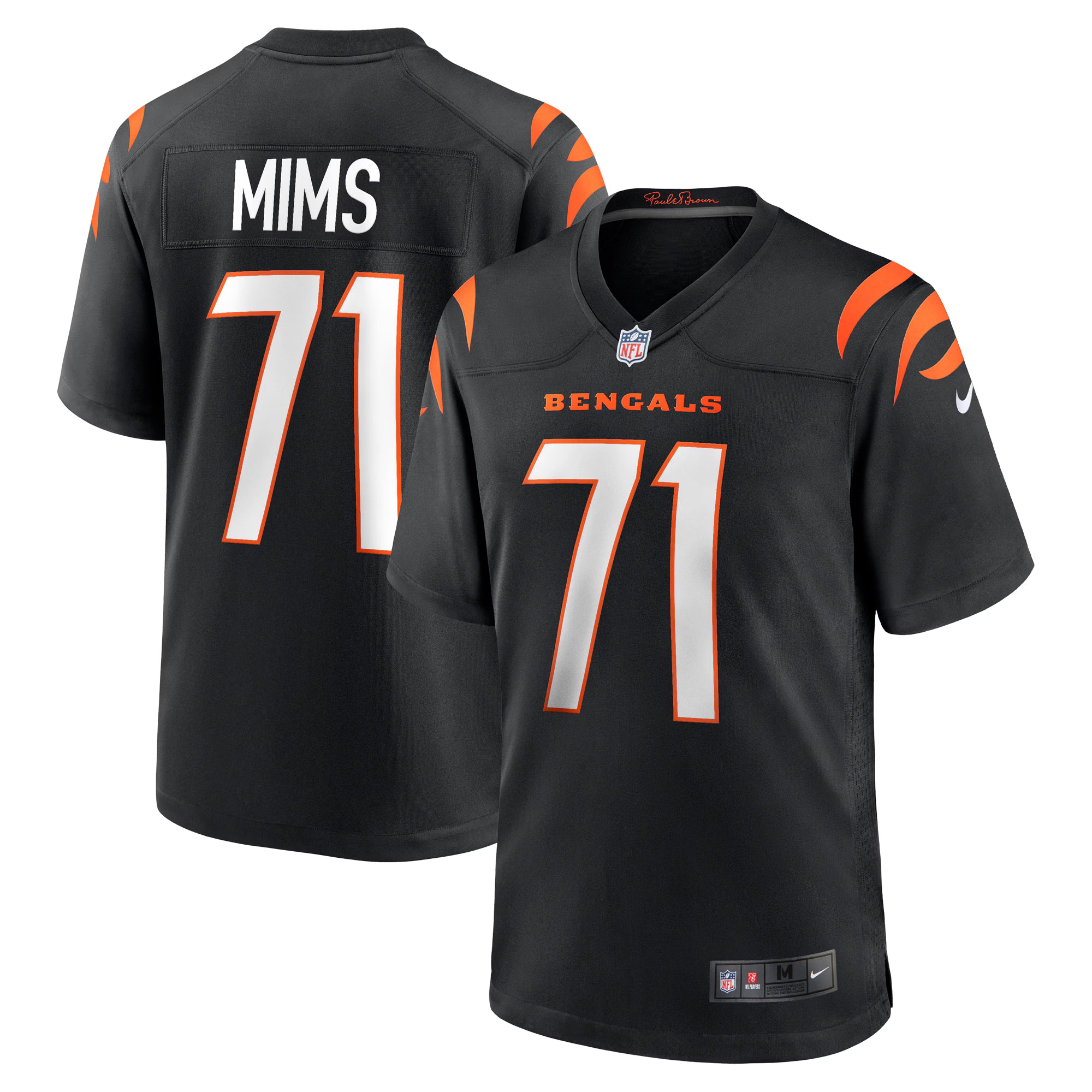 Amarius Mims Cincinnati Bengals Nike  Player Game Jersey - Black