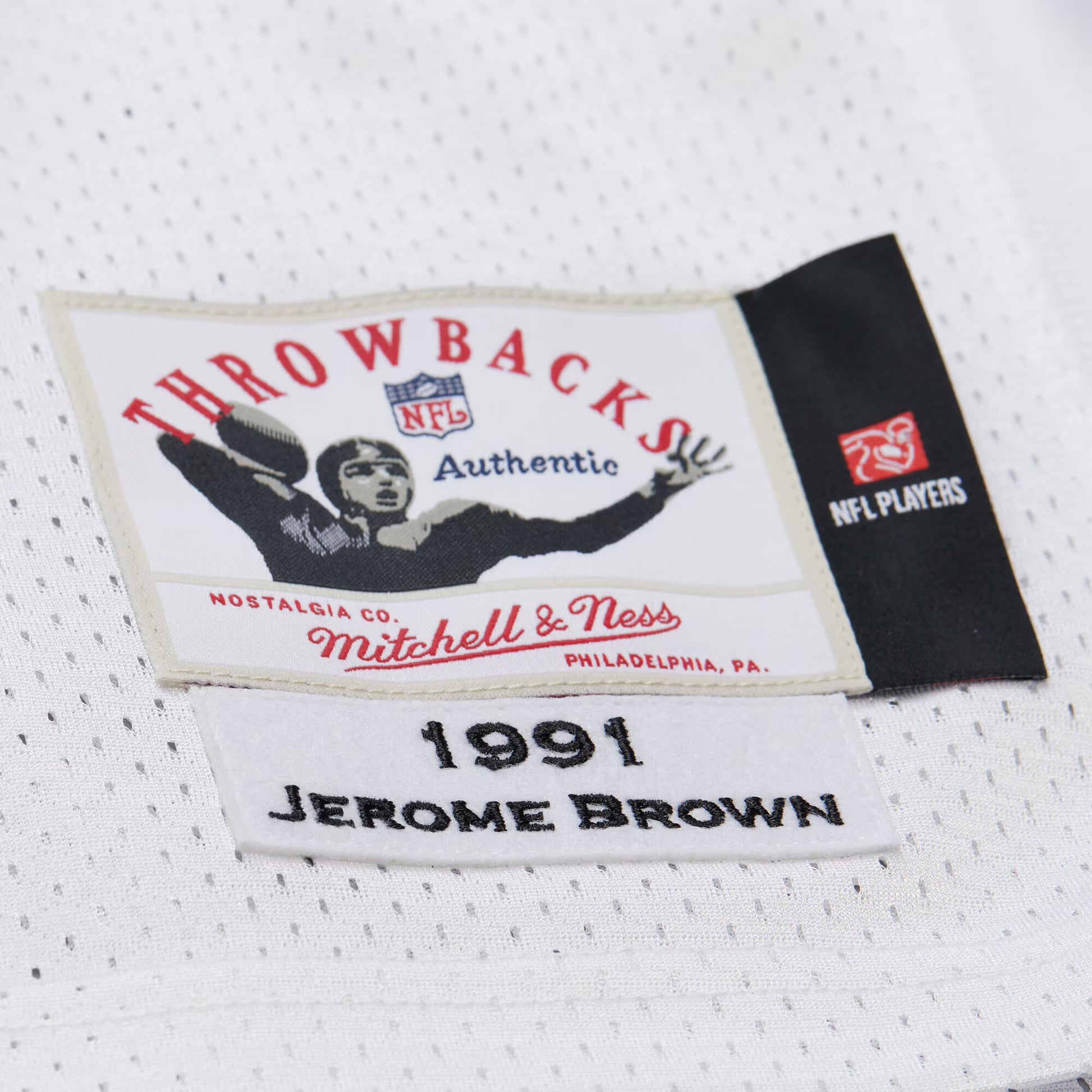 Jerome Brown Philadelphia Eagles Mitchell &amp; Ness 1991 Authentic Throwback Retired Player Jersey - White