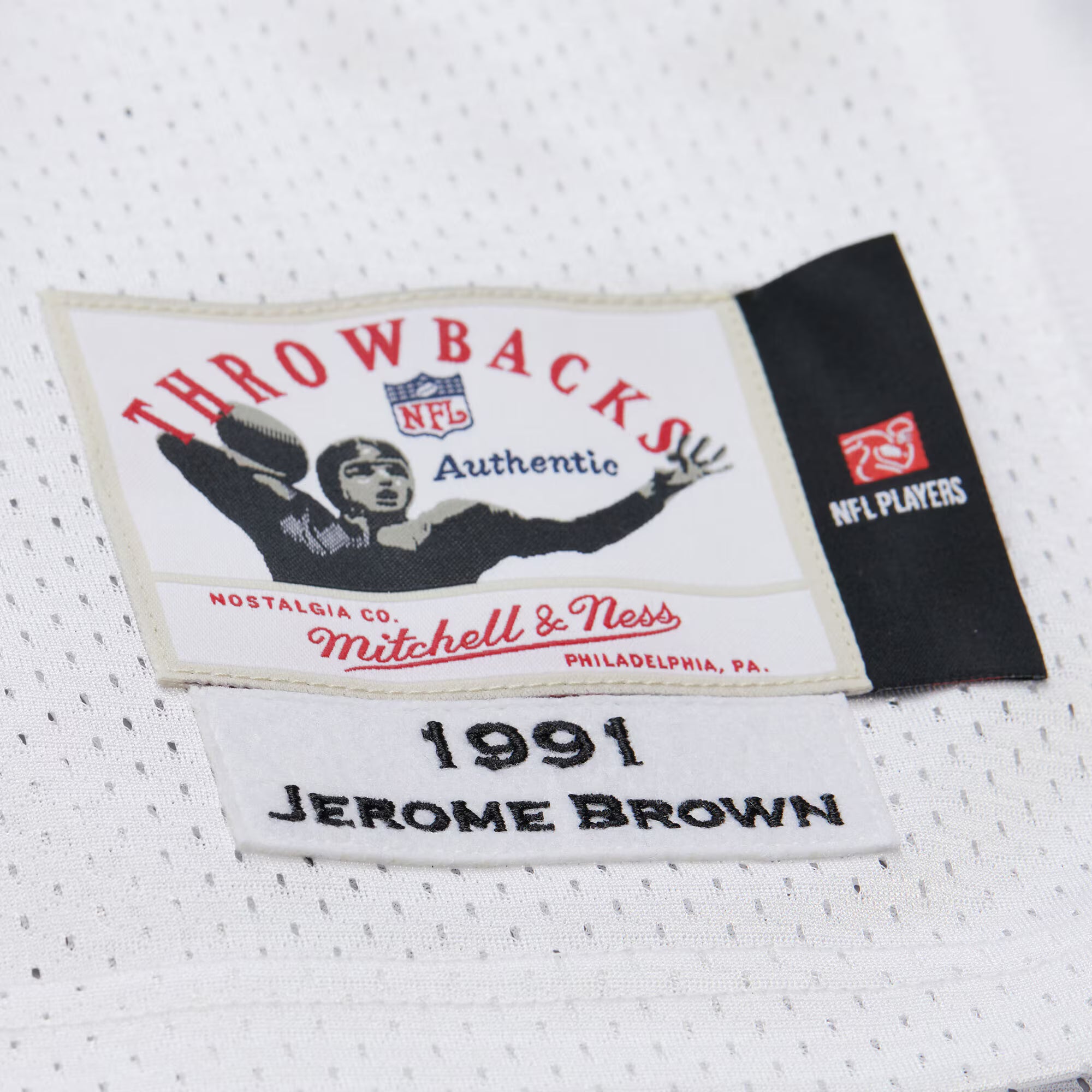 Jerome Brown Philadelphia Eagles Mitchell &amp; Ness 1991 Authentic Throwback Retired Player Jersey - White
