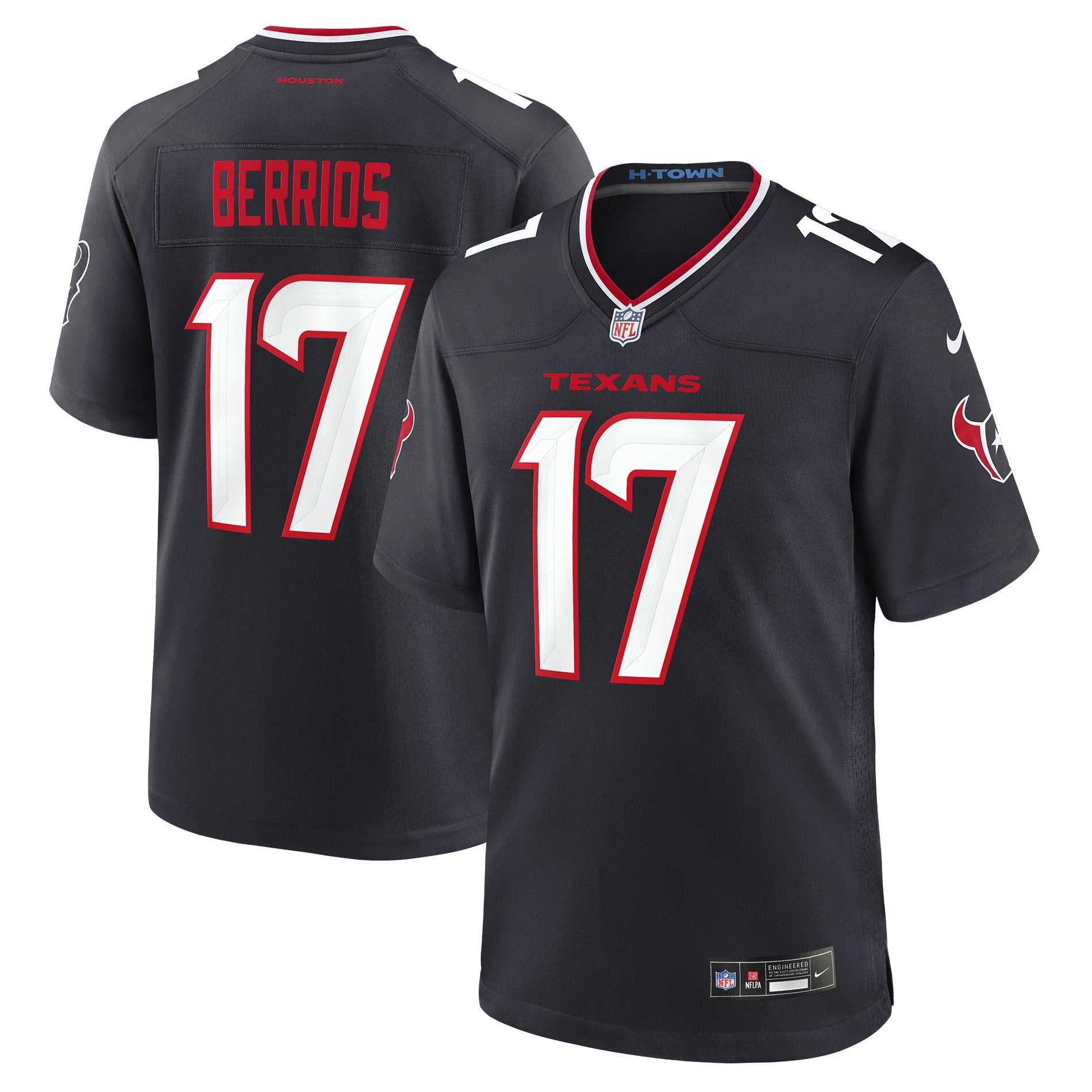 Braxton Berrios Houston Texans Nike Team Game Jersey -  Navy