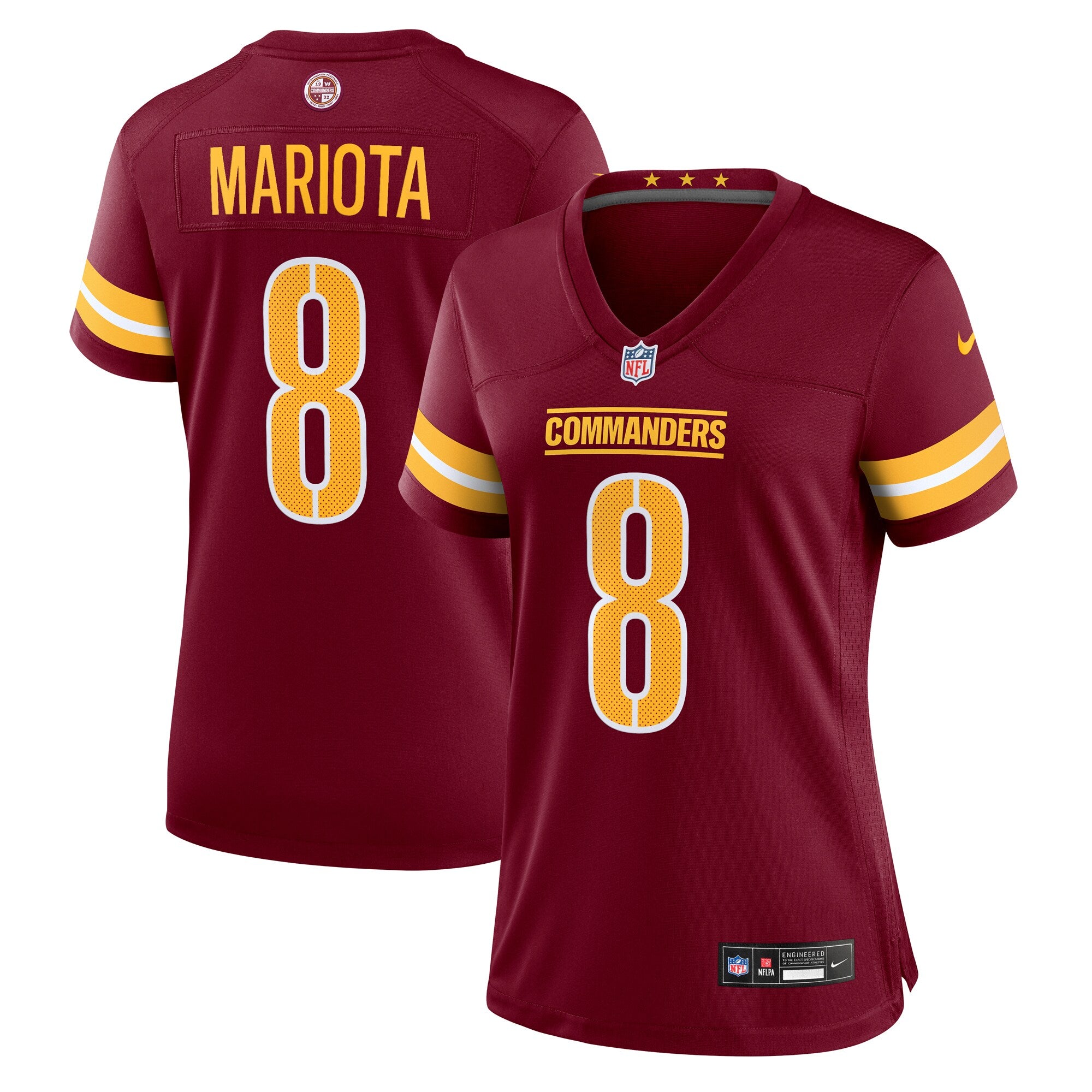 Marcus Mariota Washington Commanders Nike Women's Team Game Jersey -  Burgundy