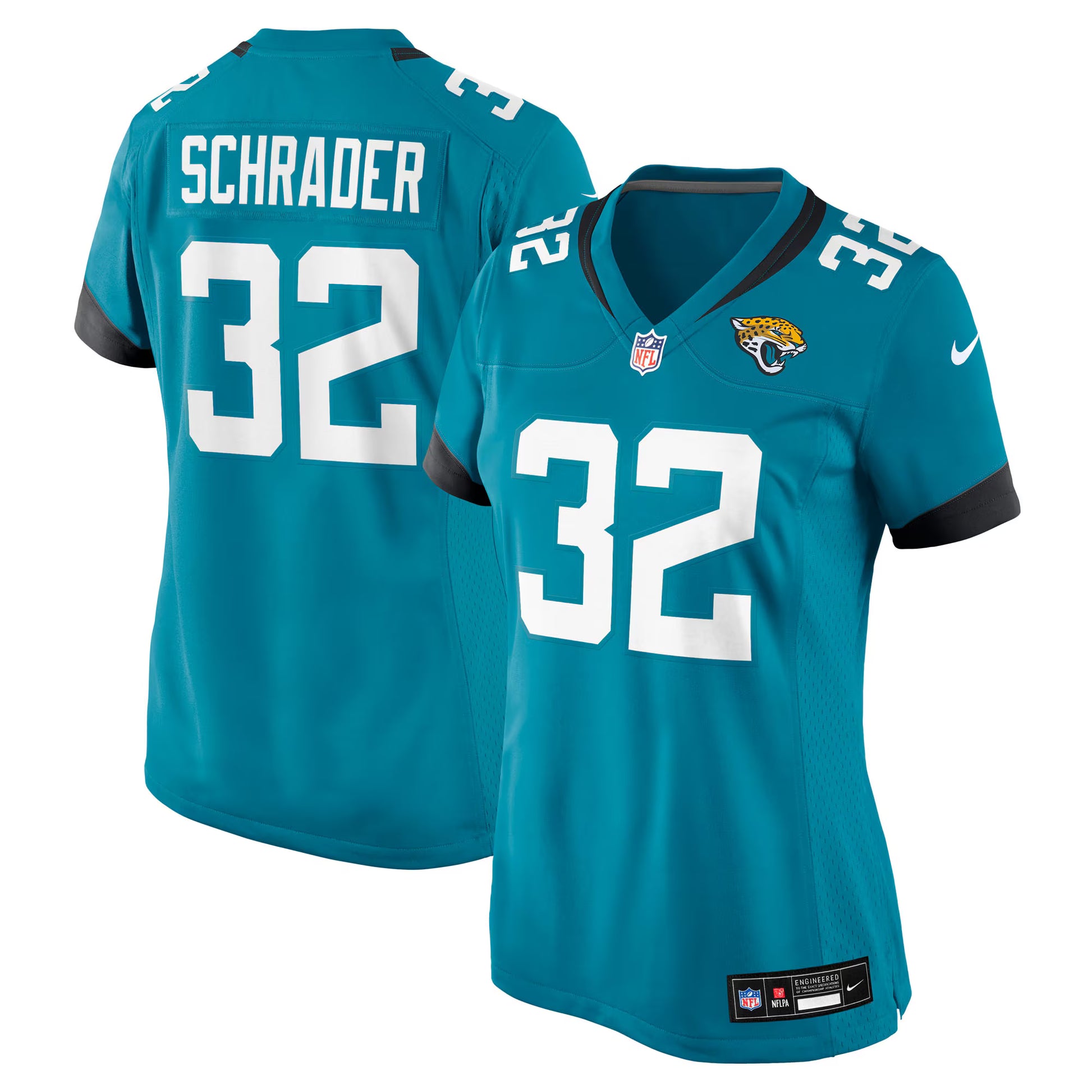 Cody Schrader Jacksonville Jaguars Nike Women's Team Game Jersey -  Teal