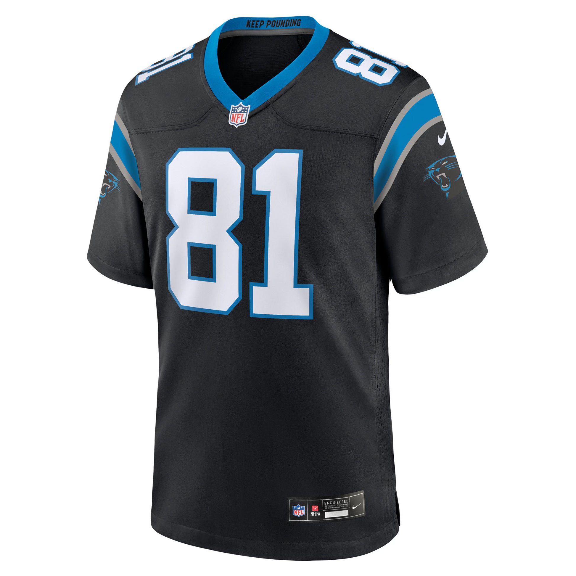Dalevon Campbell Carolina Panthers Nike Team Game Jersey -  Black