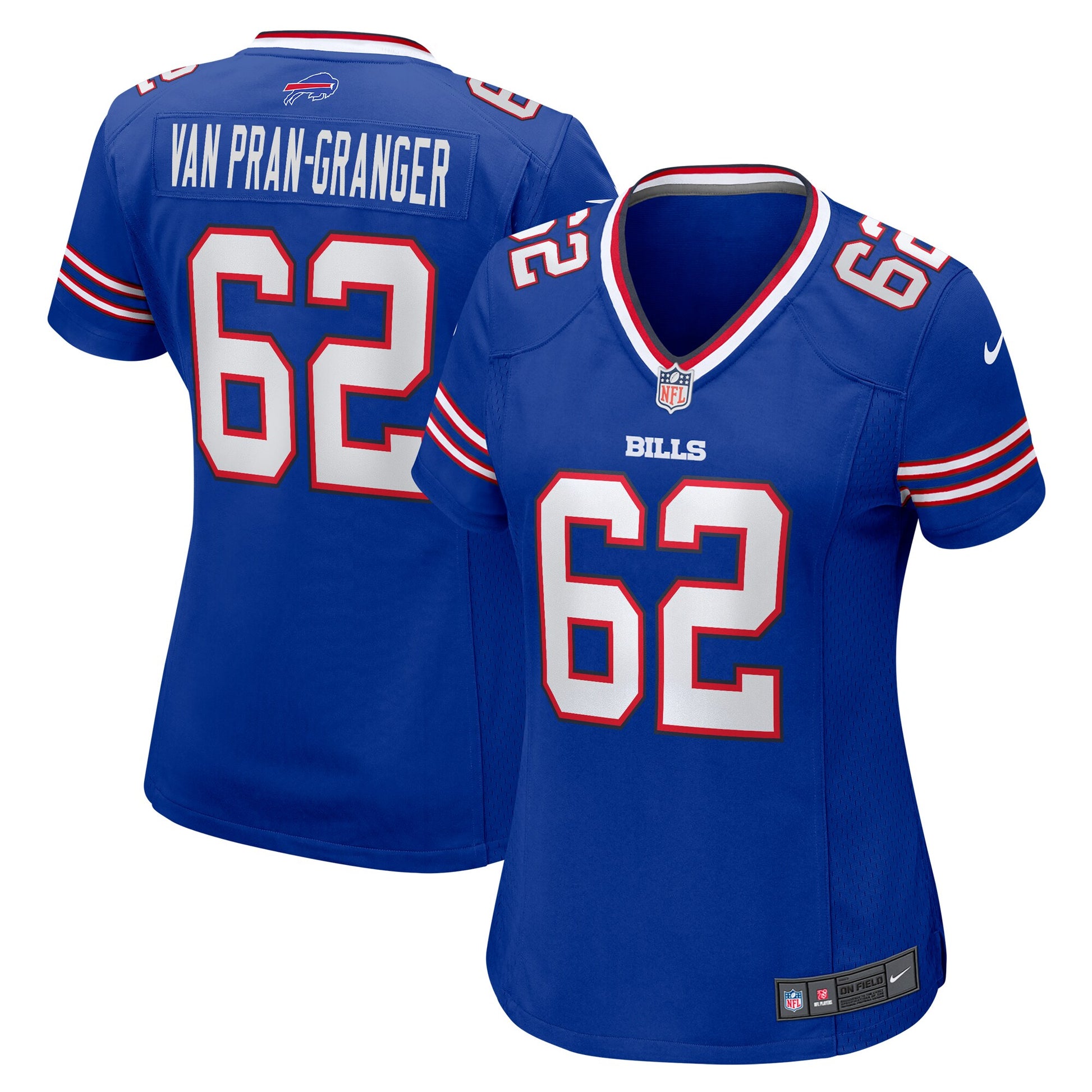 Sedrick Van Pran-Granger Buffalo Bills Nike Women's Game Jersey -  Royal