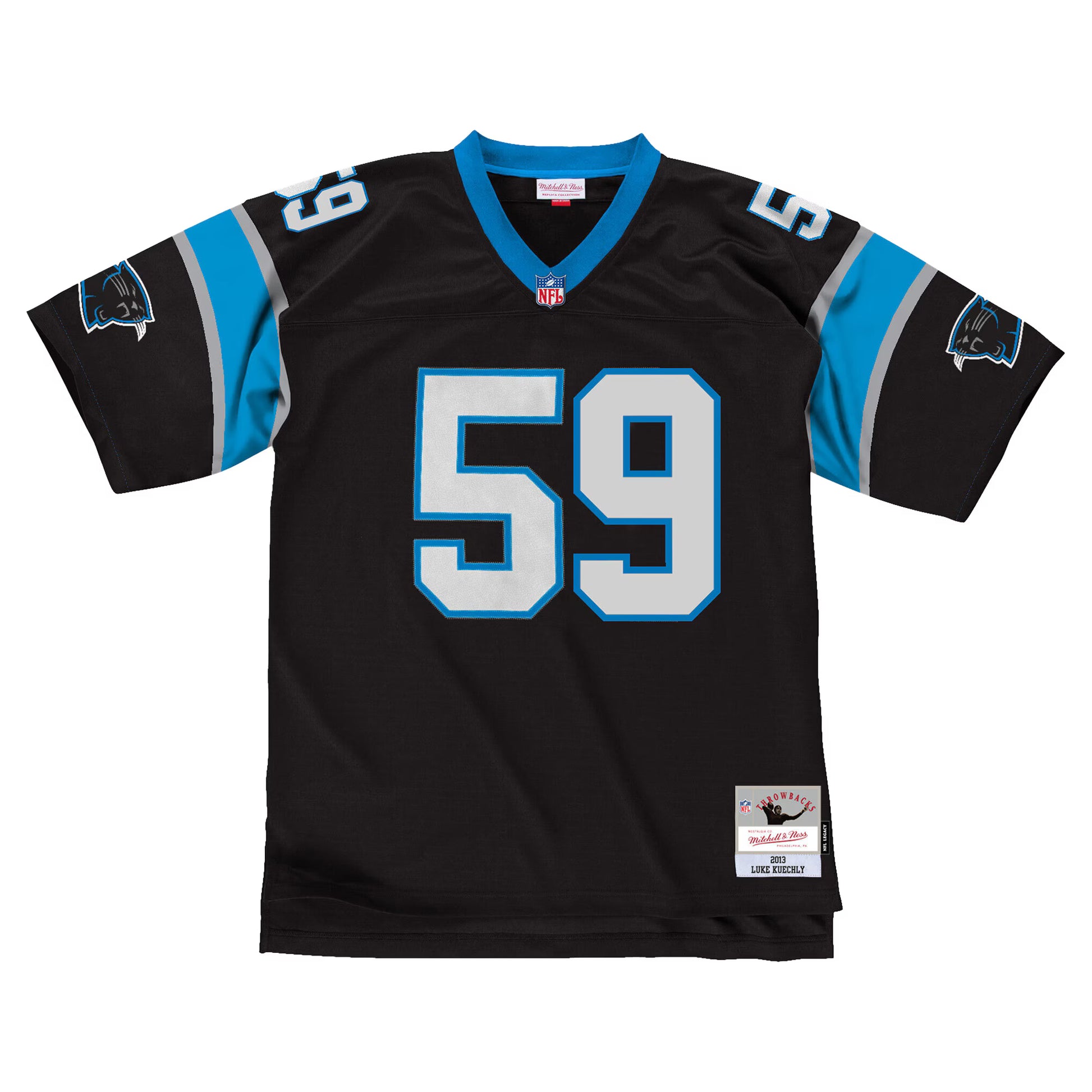 Luke Kuechly Carolina Panthers Mitchell &amp; Ness 2013 Legacy Throwback Replica Jersey - Black