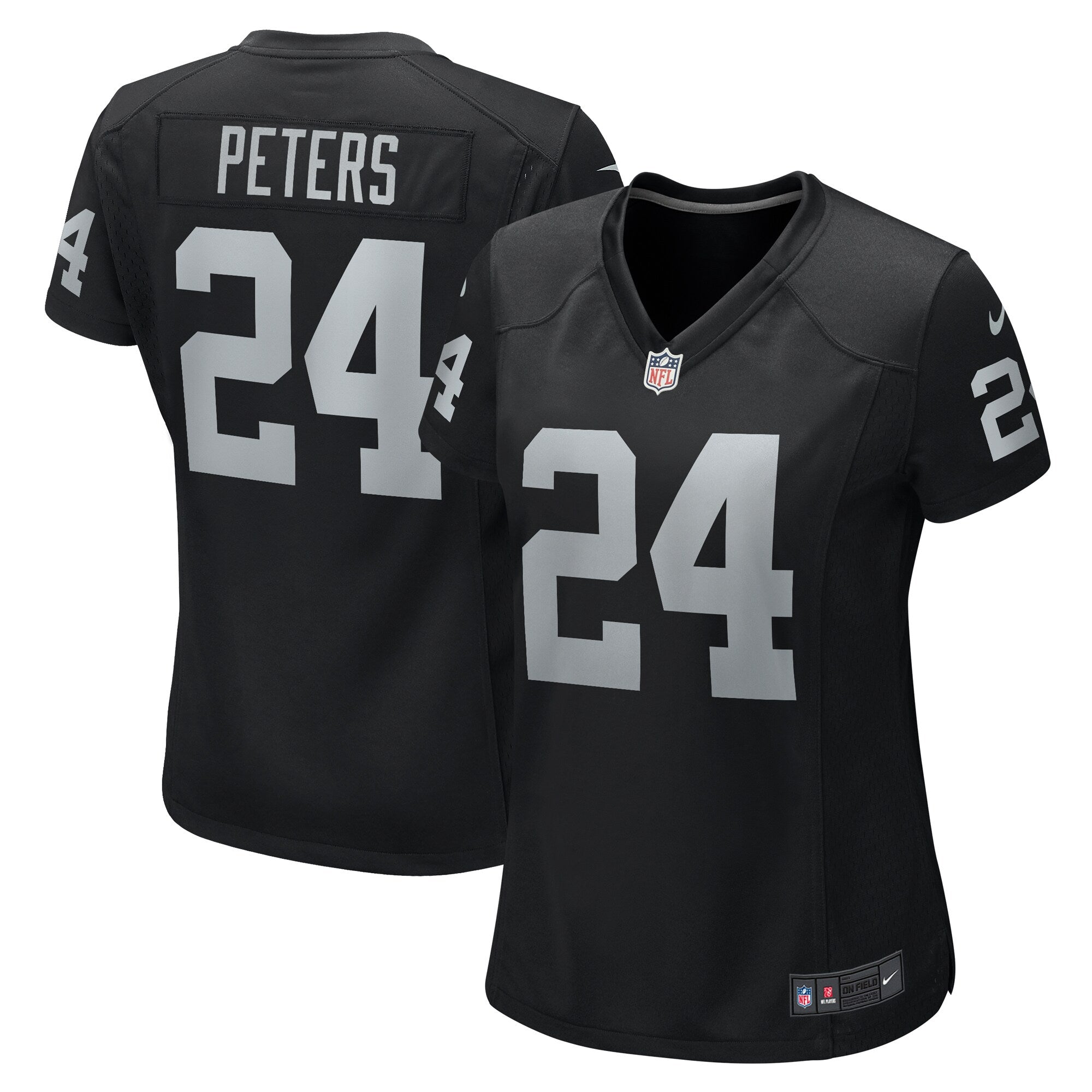 Marcus Peters Las Vegas Raiders Nike Women's Team Game Jersey -  Black