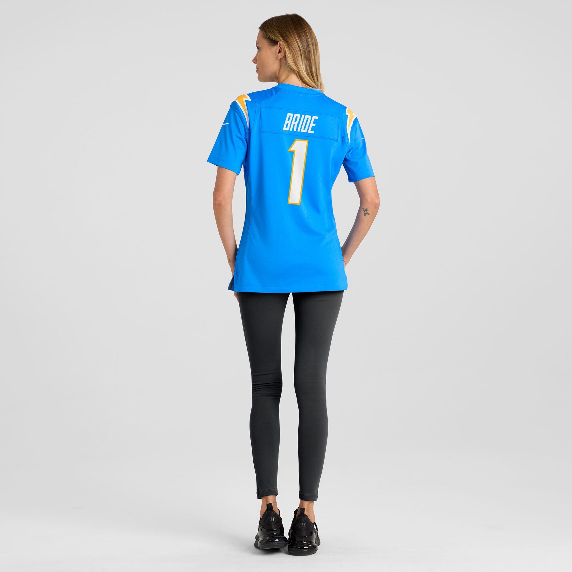 Number 1 Bride Los Angeles Chargers Nike Women's Game Jersey - Powder Blue