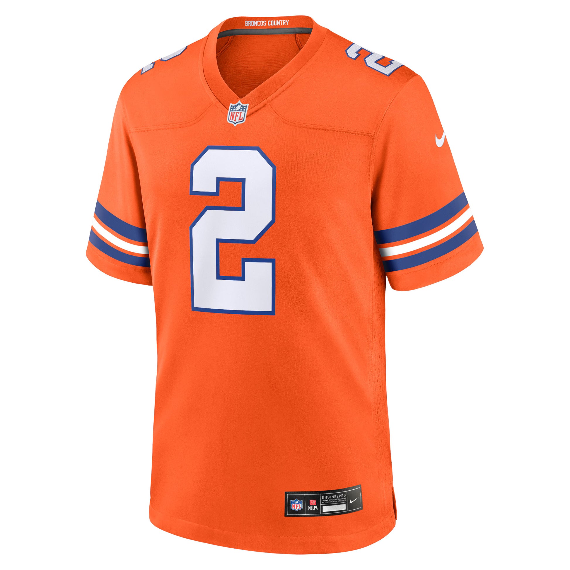 Patrick Surtain II Denver Broncos Nike Mile High Collection 1977 Throwback Player Game Jersey - Orange
