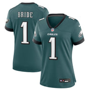 Number 1 Bride Philadelphia Eagles Nike Women's Game Jersey - Midnight Green