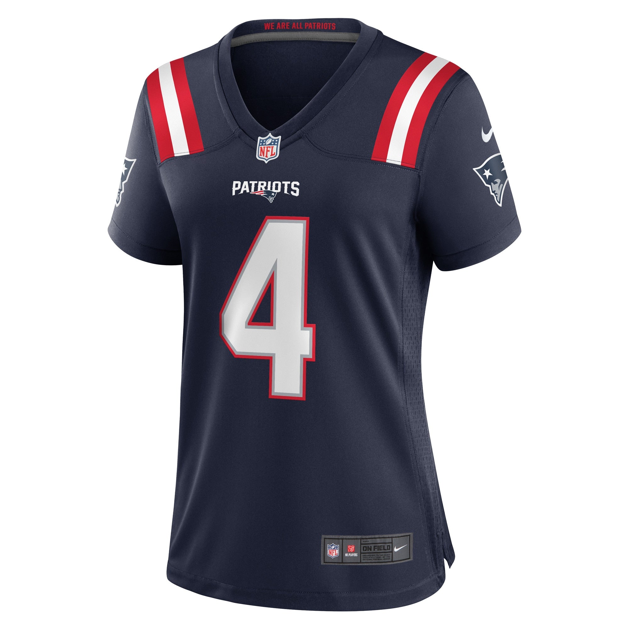 Bailey Zappe New England Patriots Nike Women's Game Jersey - Navy