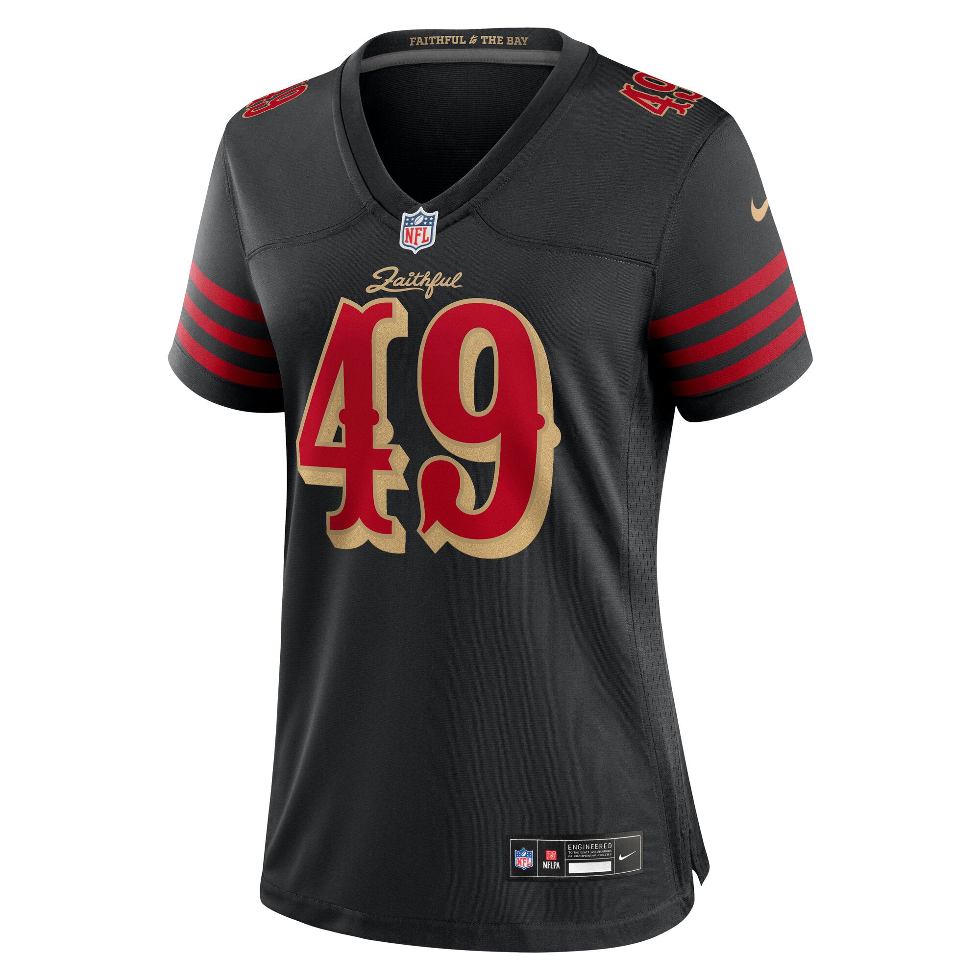 The Faithful San Francisco 49ers Nike Women's 2025 Rivalries Collection Game Jersey - Black