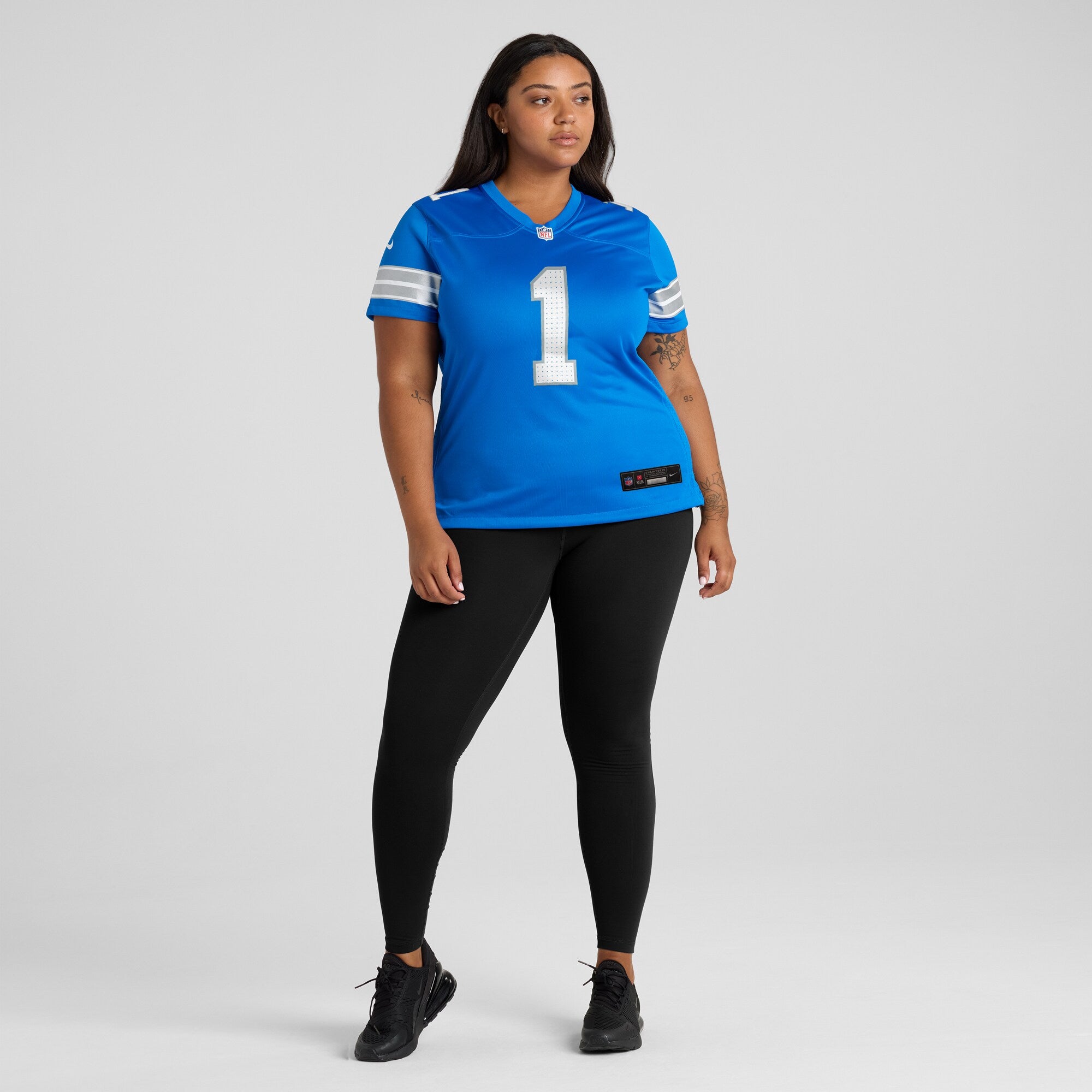 Number 1 Bride Detroit Lions Nike Women's Game Jersey - Blue