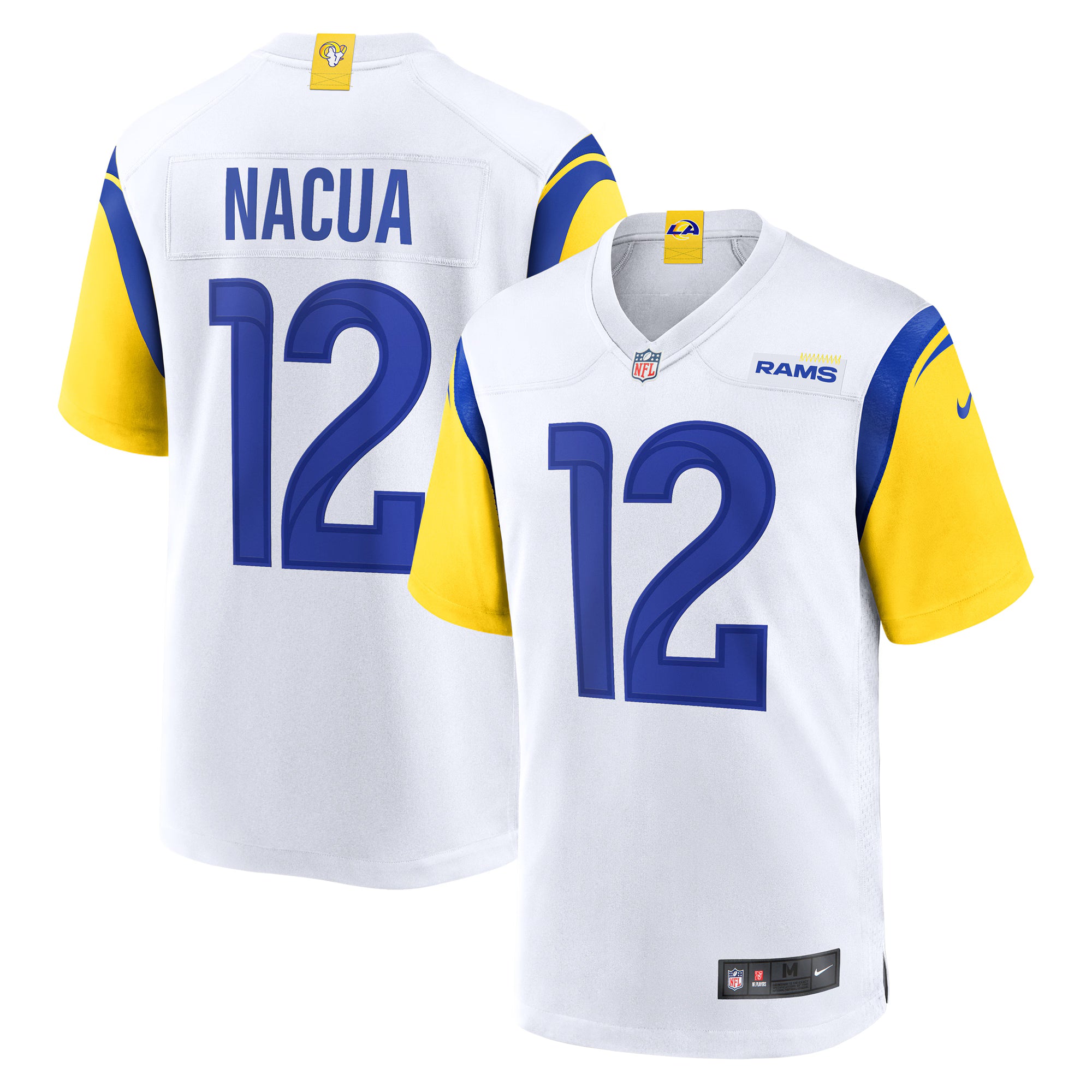 Puka Nacua Los Angeles Rams Nike Game Player Jersey - White