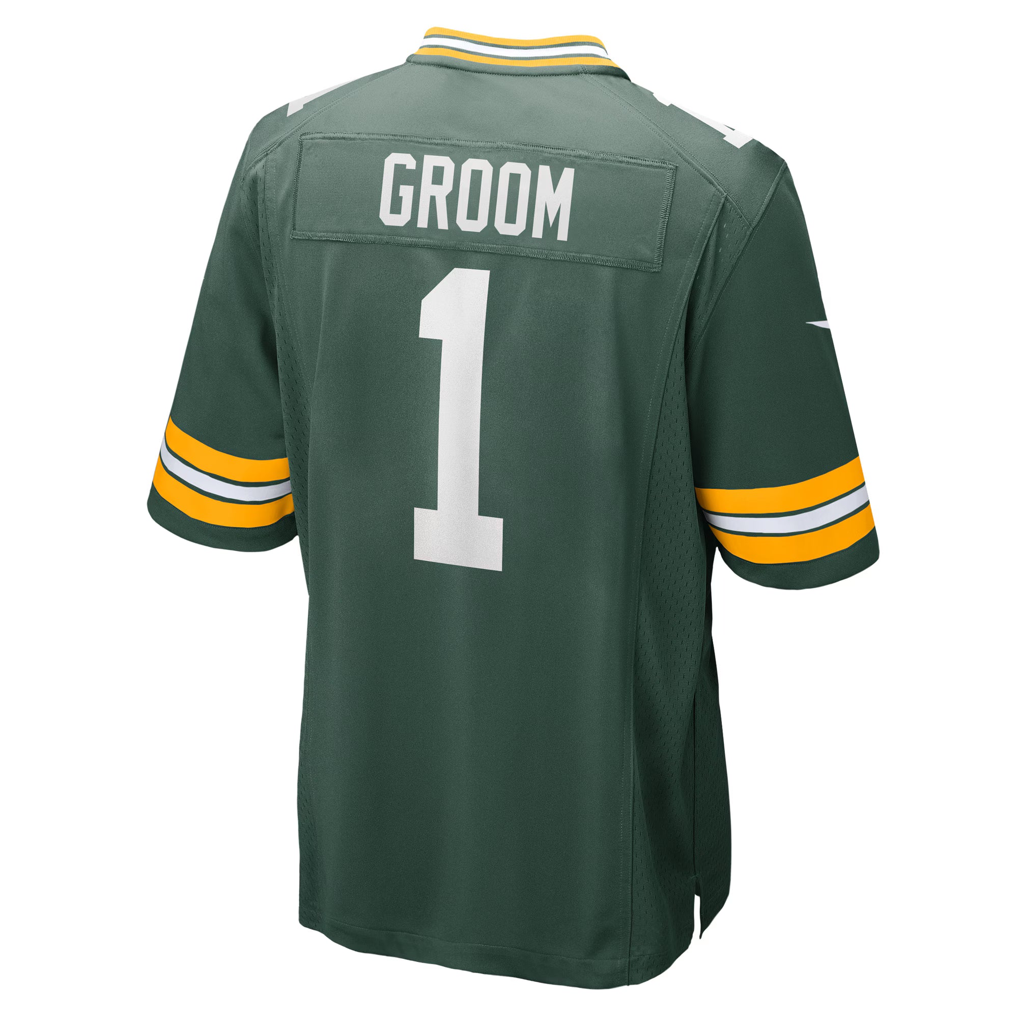 Number 1 Groom Green Bay Packers Nike Game Jersey - Green