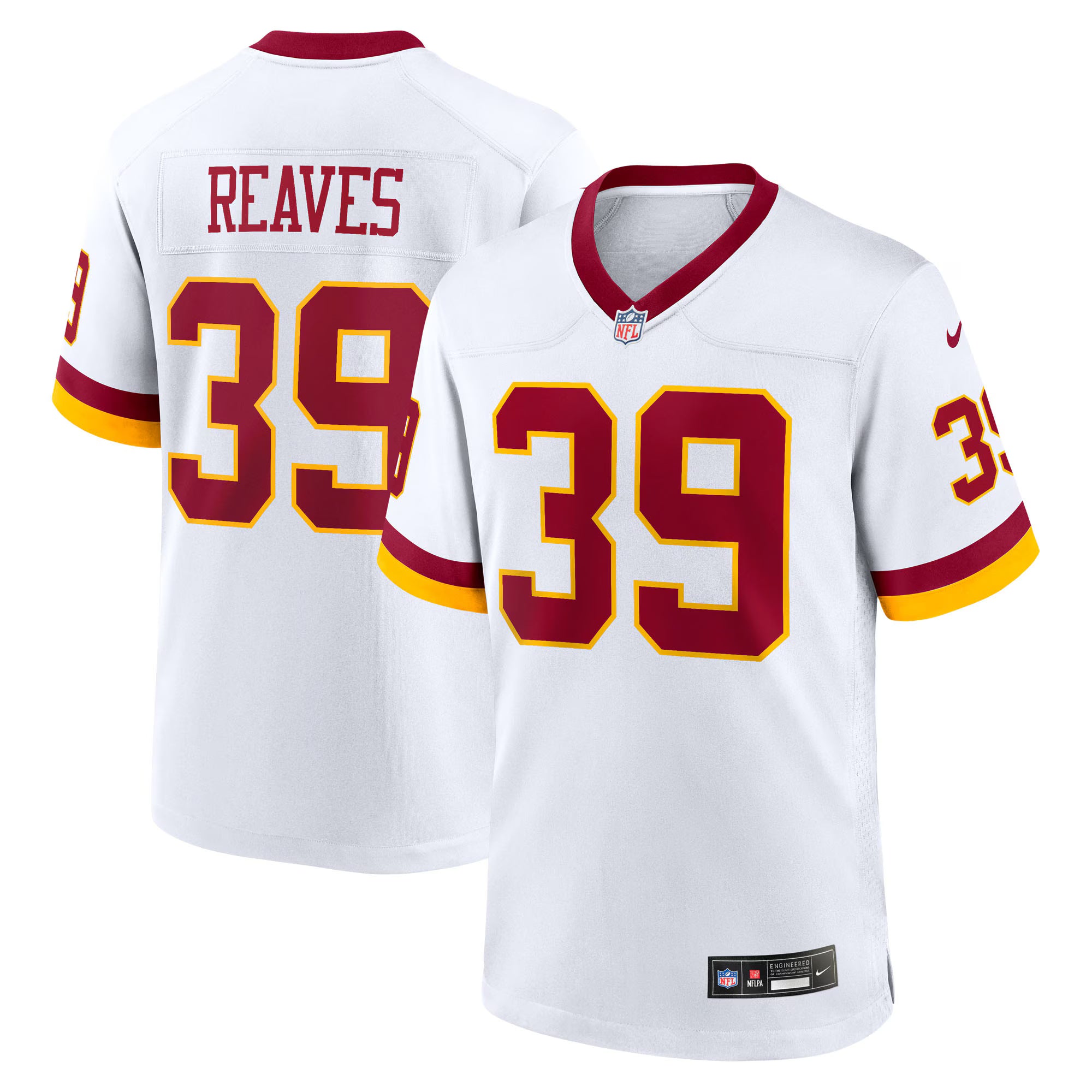 Jeremy Reaves Washington Commanders Nike Game Super Bowl Era Jersey - White