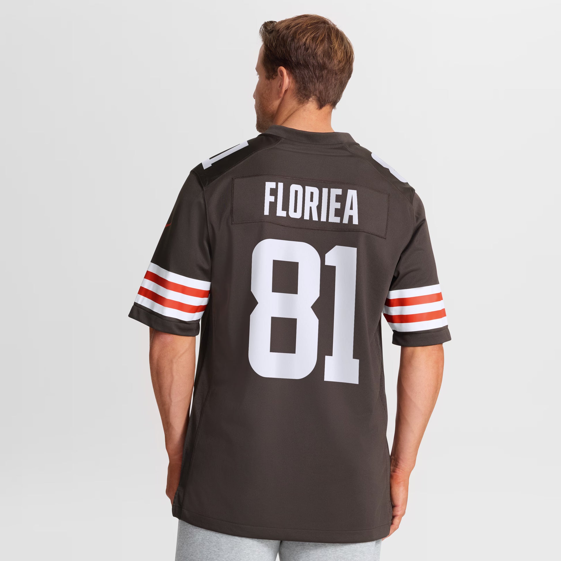 Luke Floriea Cleveland Browns Nike Team Game Jersey -  Brown