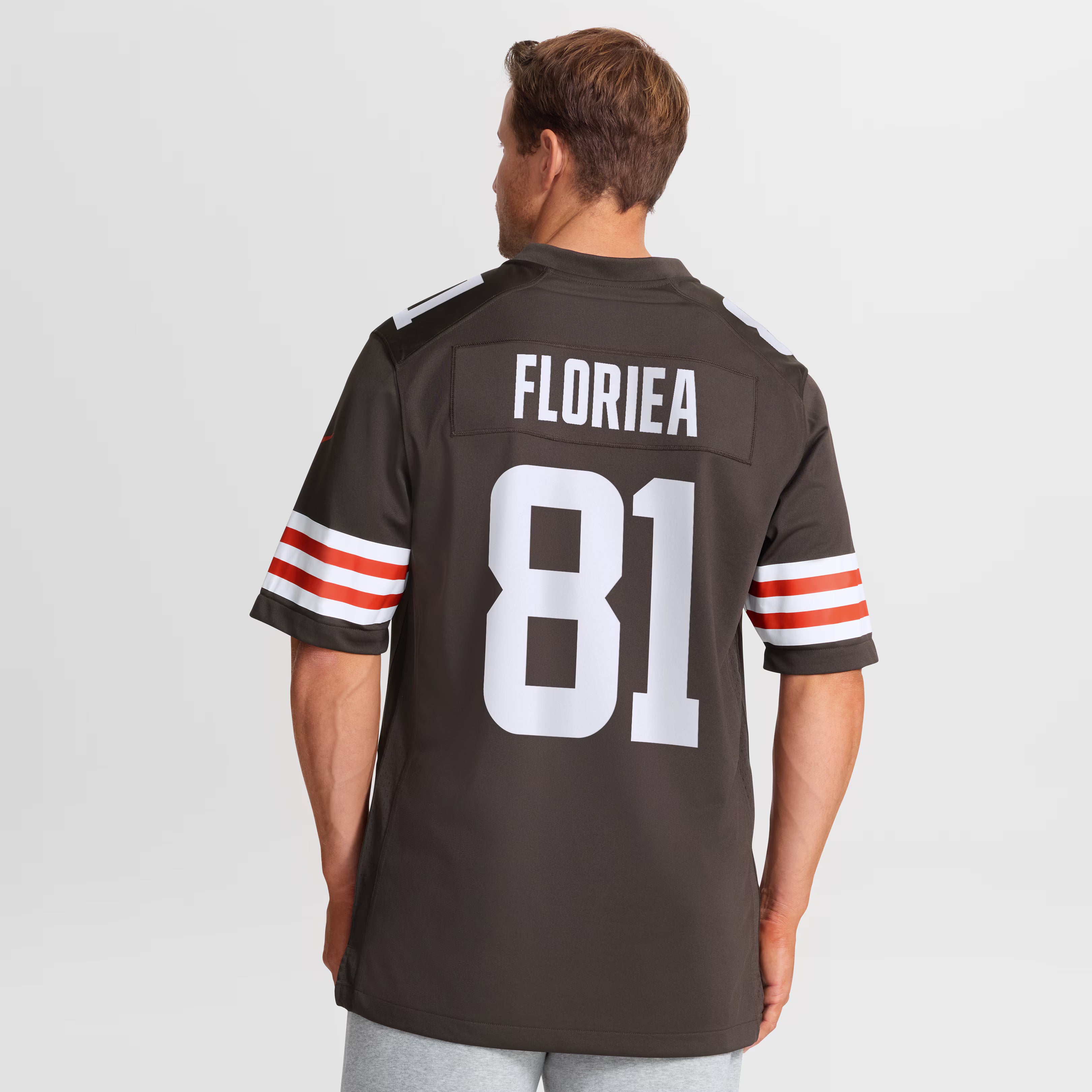 Luke Floriea Cleveland Browns Nike Team Game Jersey -  Brown