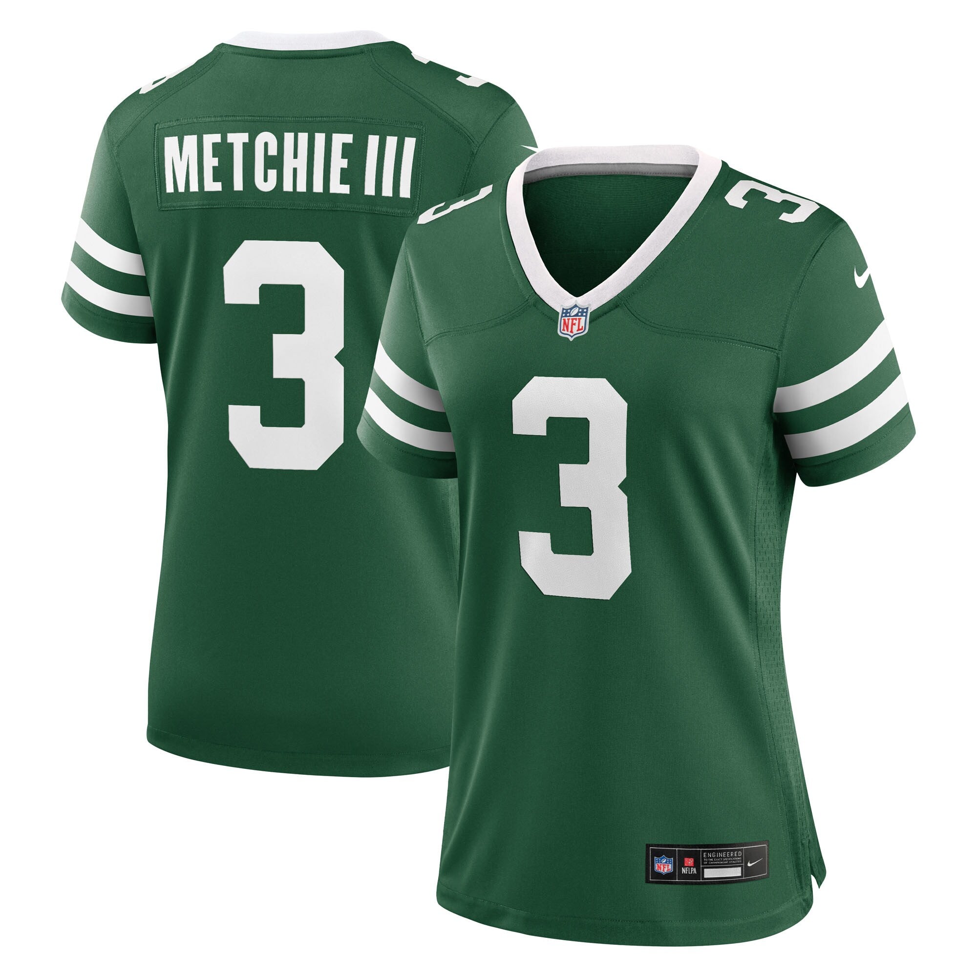 John Metchie III New York Jets Nike Women's Team Game Jersey - Legacy Green
