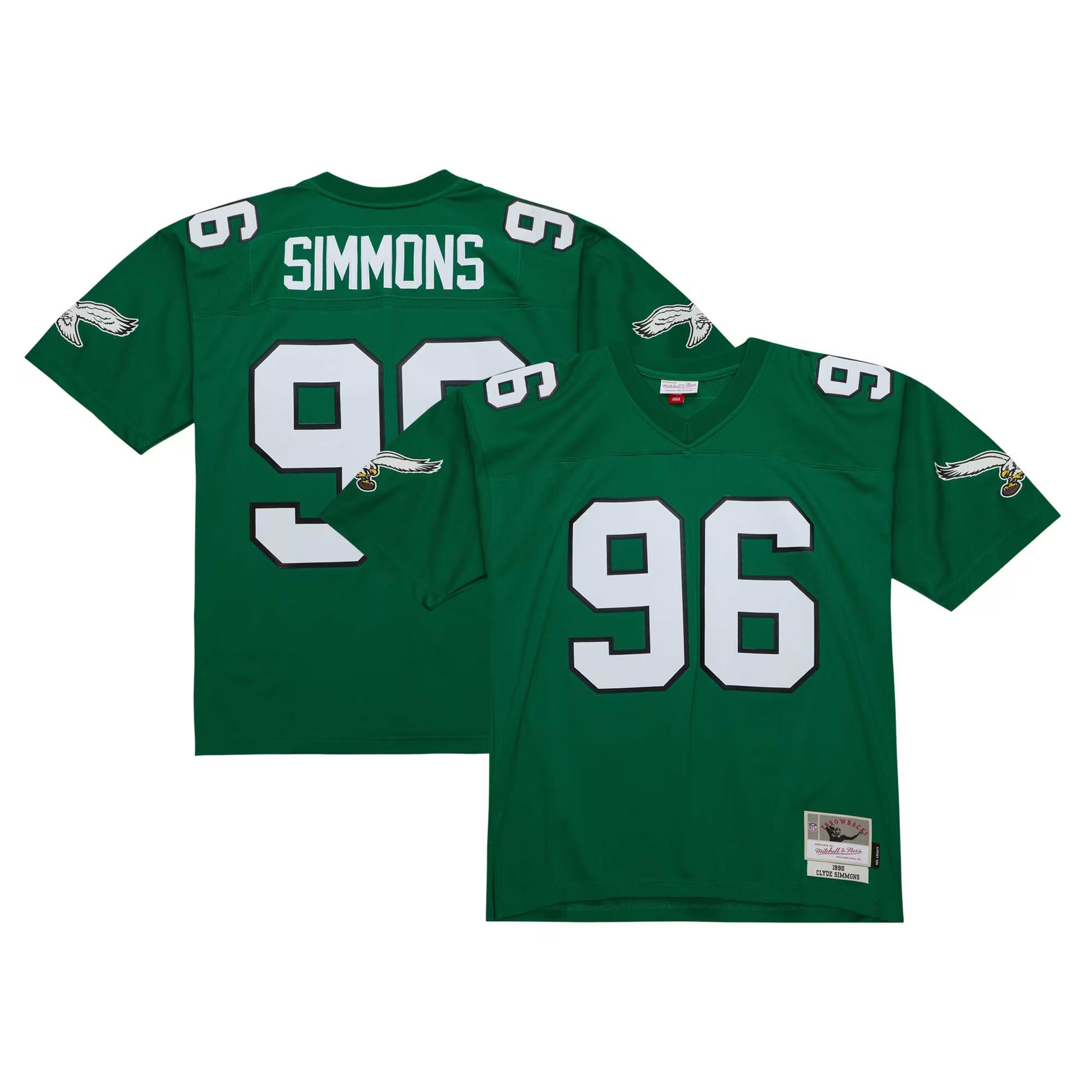 Clyde Simmons Philadelphia Eagles Mitchell &amp; Ness Legacy Replica Jersey - Kelly Green