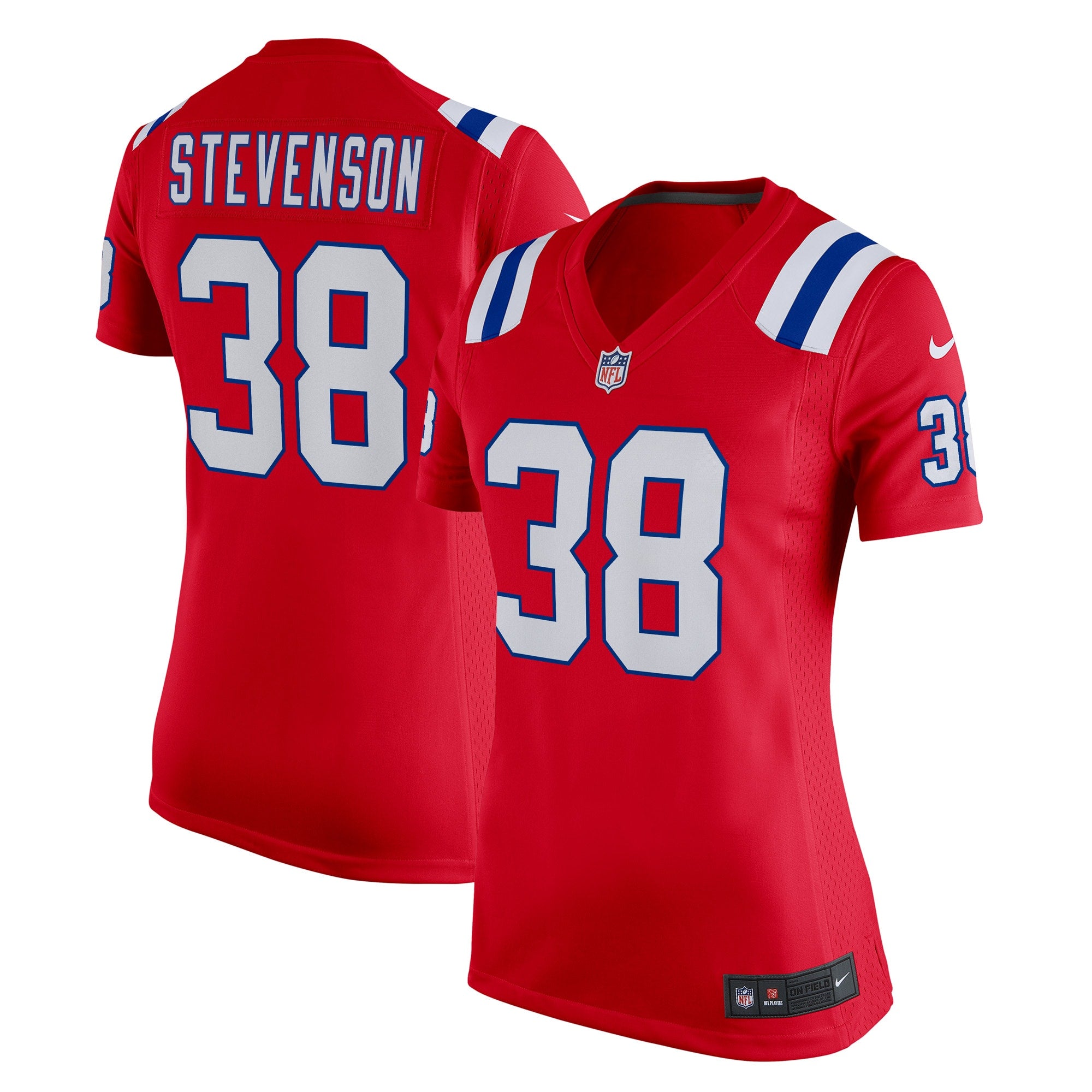 Rhamondre Stevenson New England Patriots Nike Women's  Team Game Jersey - Red
