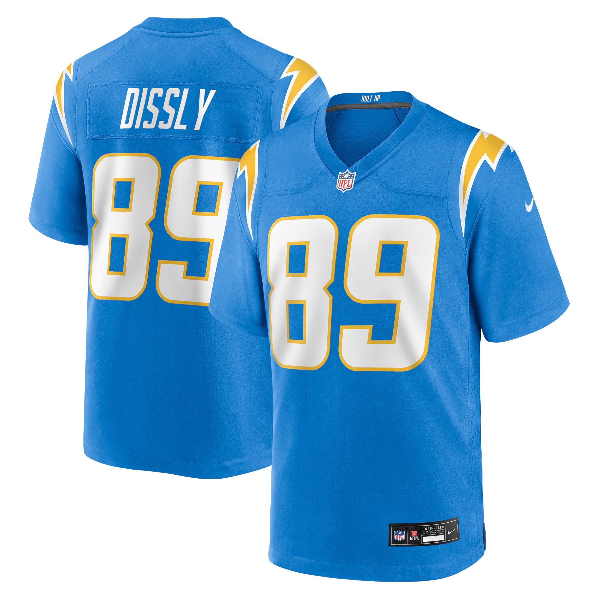 Will Dissly Los Angeles Chargers Nike Team Game Jersey -  Powder Blue