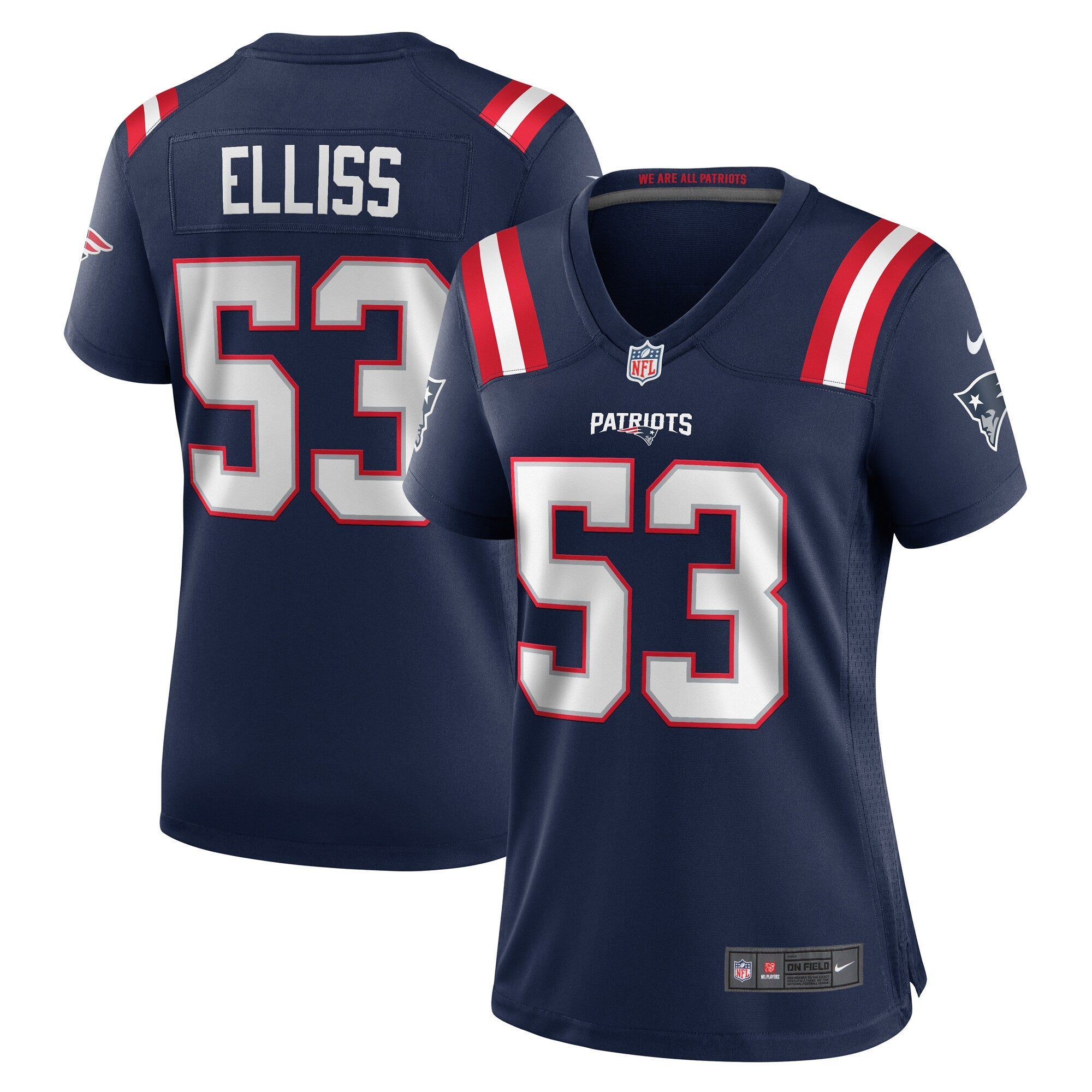 Christian Elliss New England Patriots Nike Women's Game Jersey - Navy