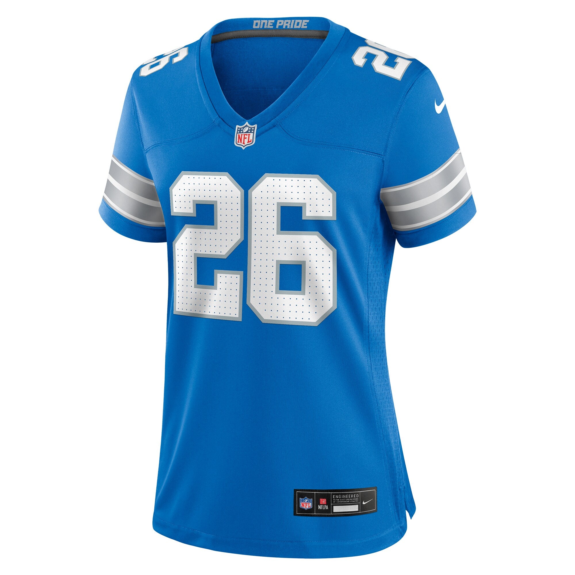 Tre Flowers Detroit Lions Nike Women's Team Game Jersey -  Blue