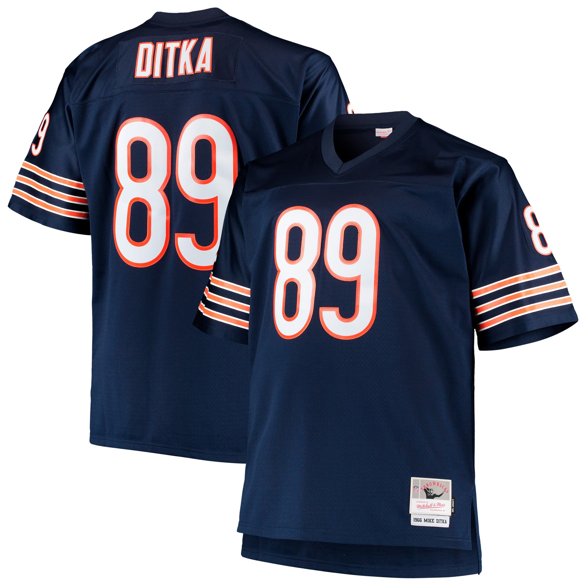 Mike Ditka Chicago Bears Mitchell &amp; Ness Big &amp; Tall 1966 Retired Player Replica Jersey - Navy
