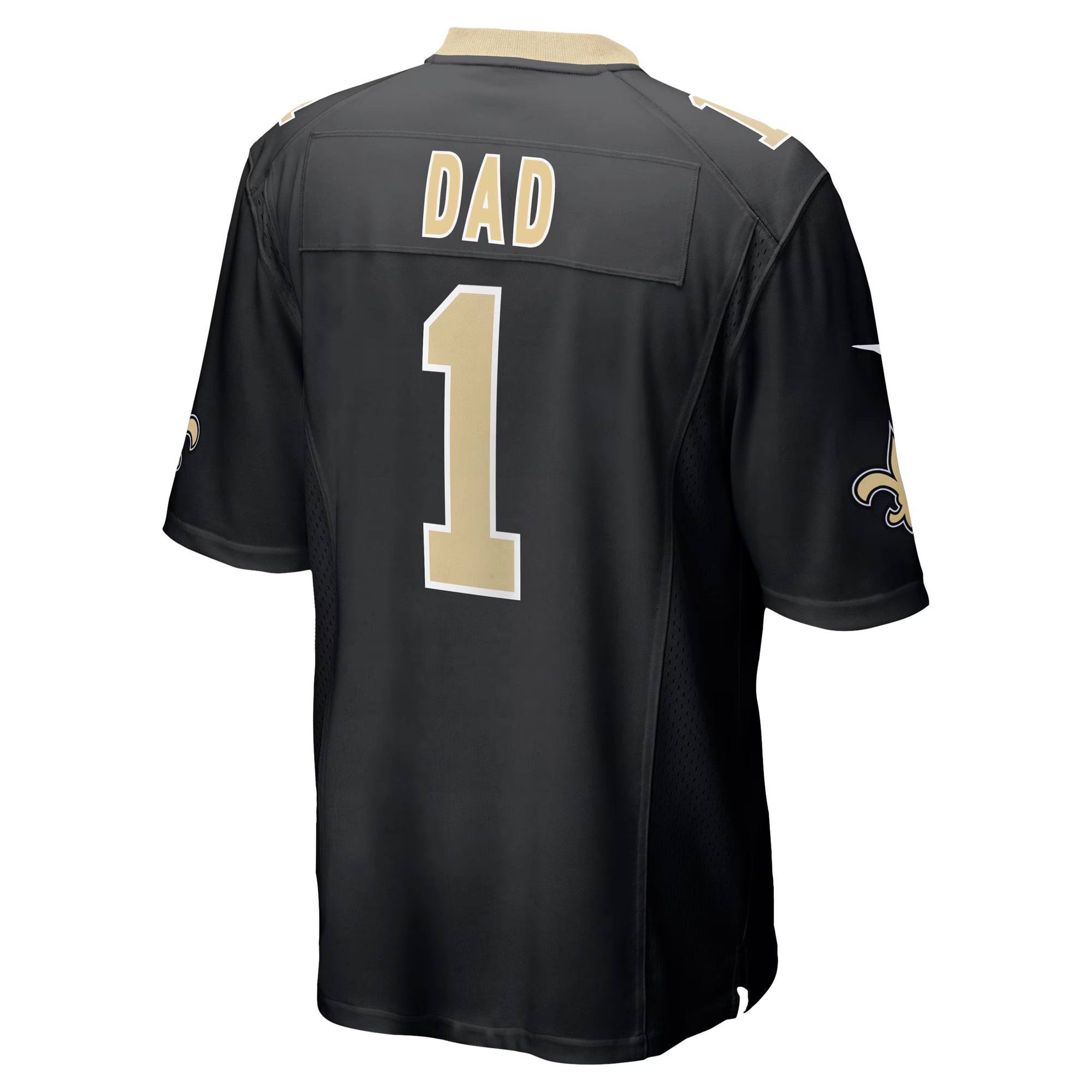 Number 1 Dad New Orleans Saints Nike Game Jersey - Black