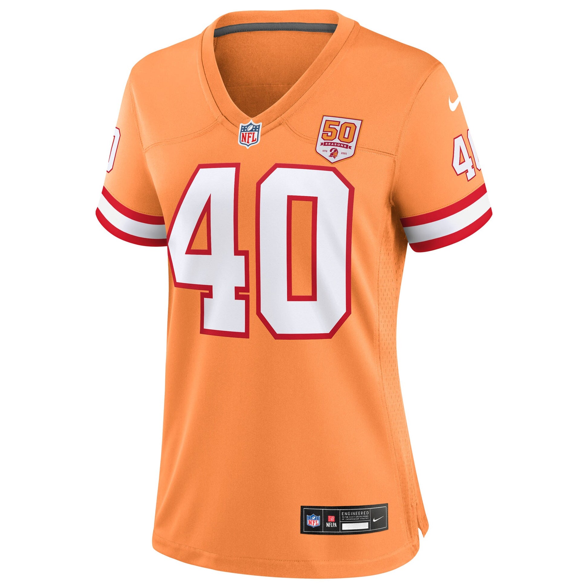 Mike Alstott  Tampa Bay Buccaneers Nike Women's 50th Season Game Jersey - Creamsicle