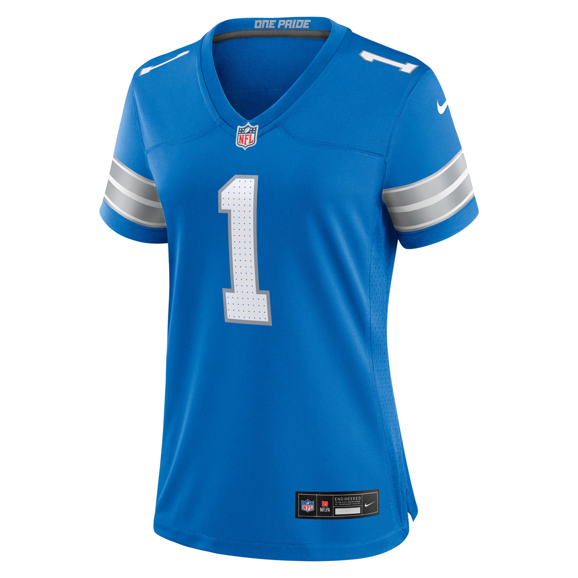 Number 1 Mom Detroit Lions Nike Game Jersey - Blue