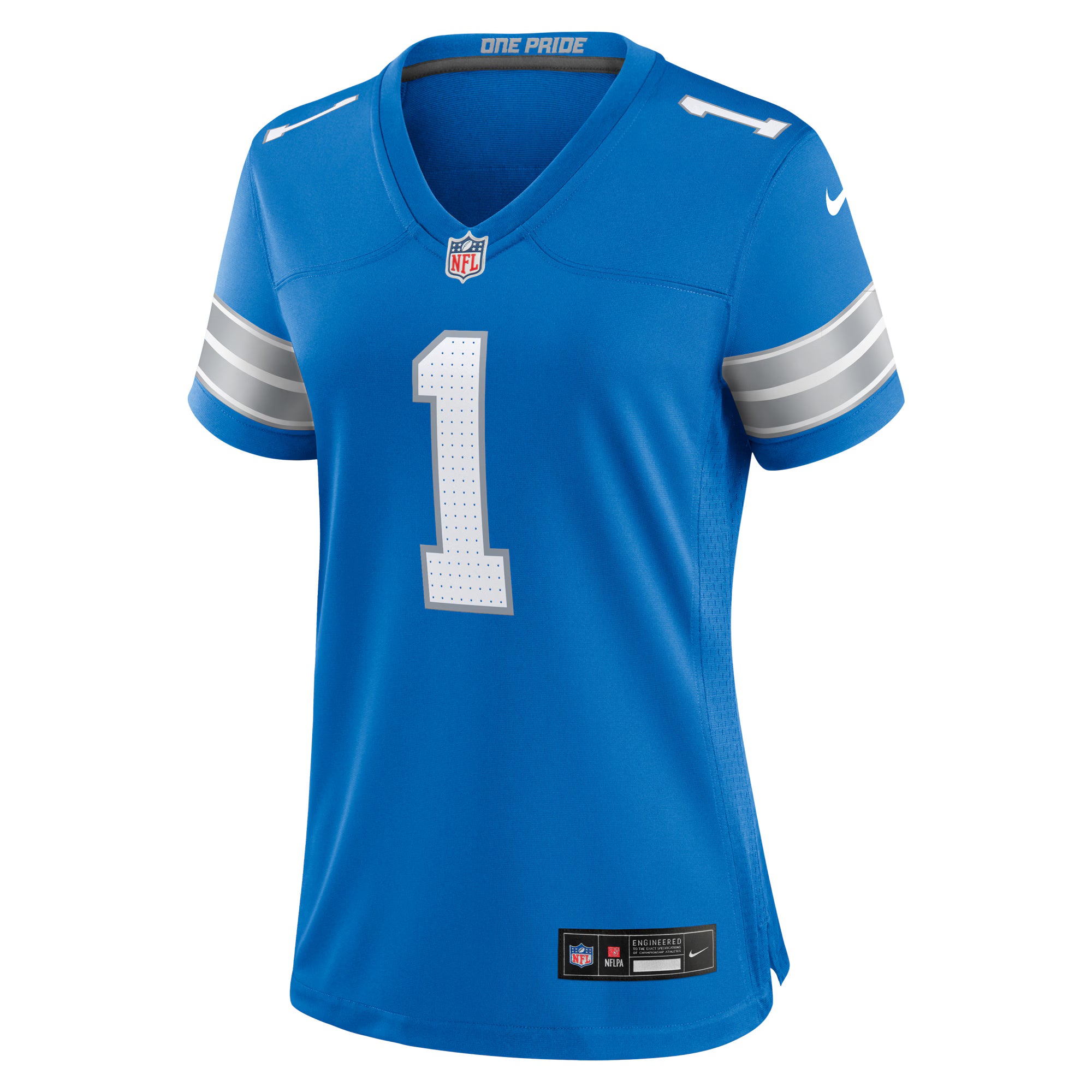 Number 1 Mom Detroit Lions Nike Game Jersey - Blue