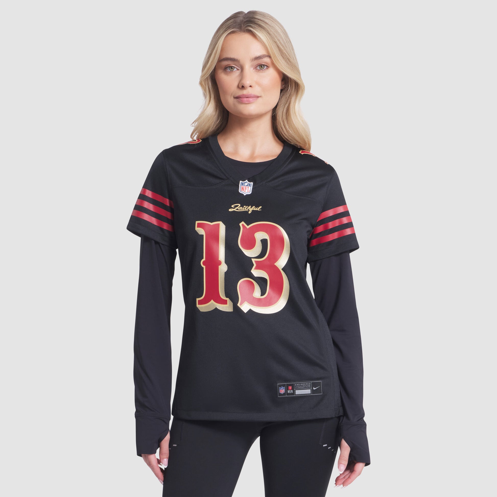Brock Purdy San Francisco 49ers Nike Women's 2025 Rivalries Collection Game Jersey - Black