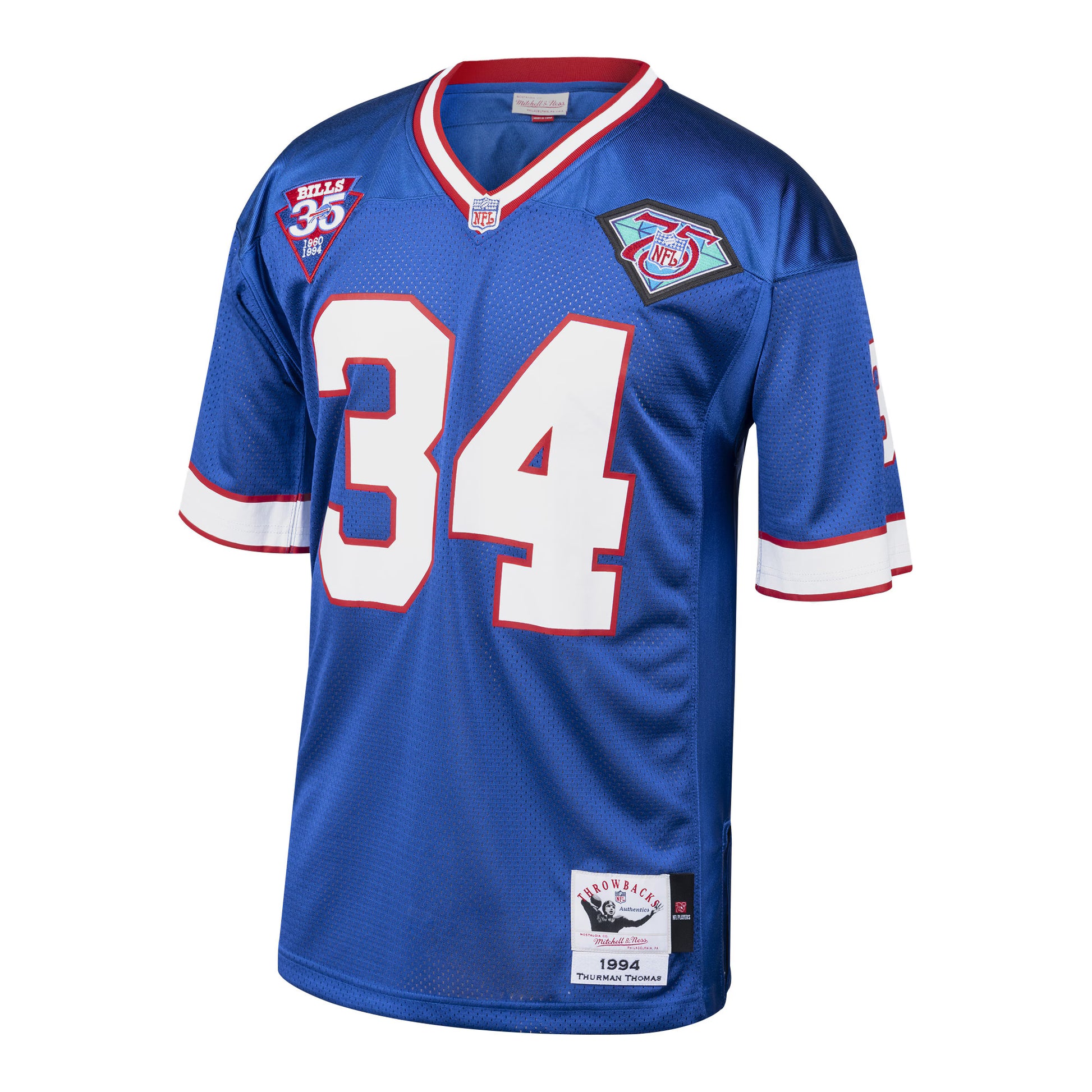 Thurman Thomas Buffalo Bills 1985 Mitchell &amp; Ness Authentic Throwback Retired Player Jersey - Royal