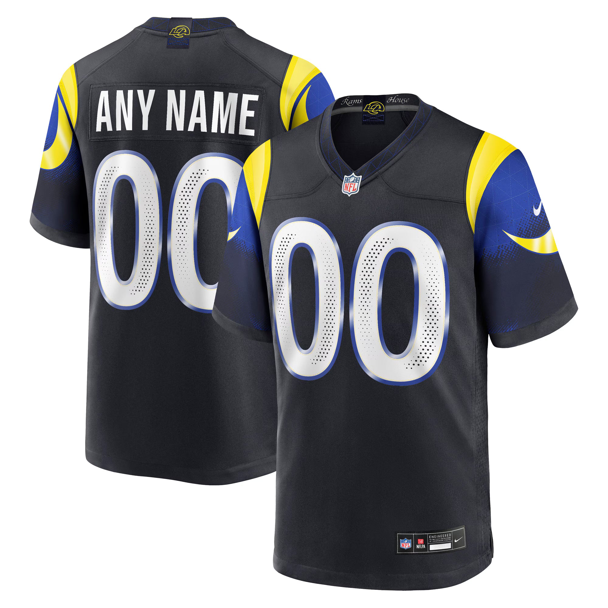 Los Angeles Rams Nike 2025 Rivalries Collection Custom Game Jersey - Midnight Blue