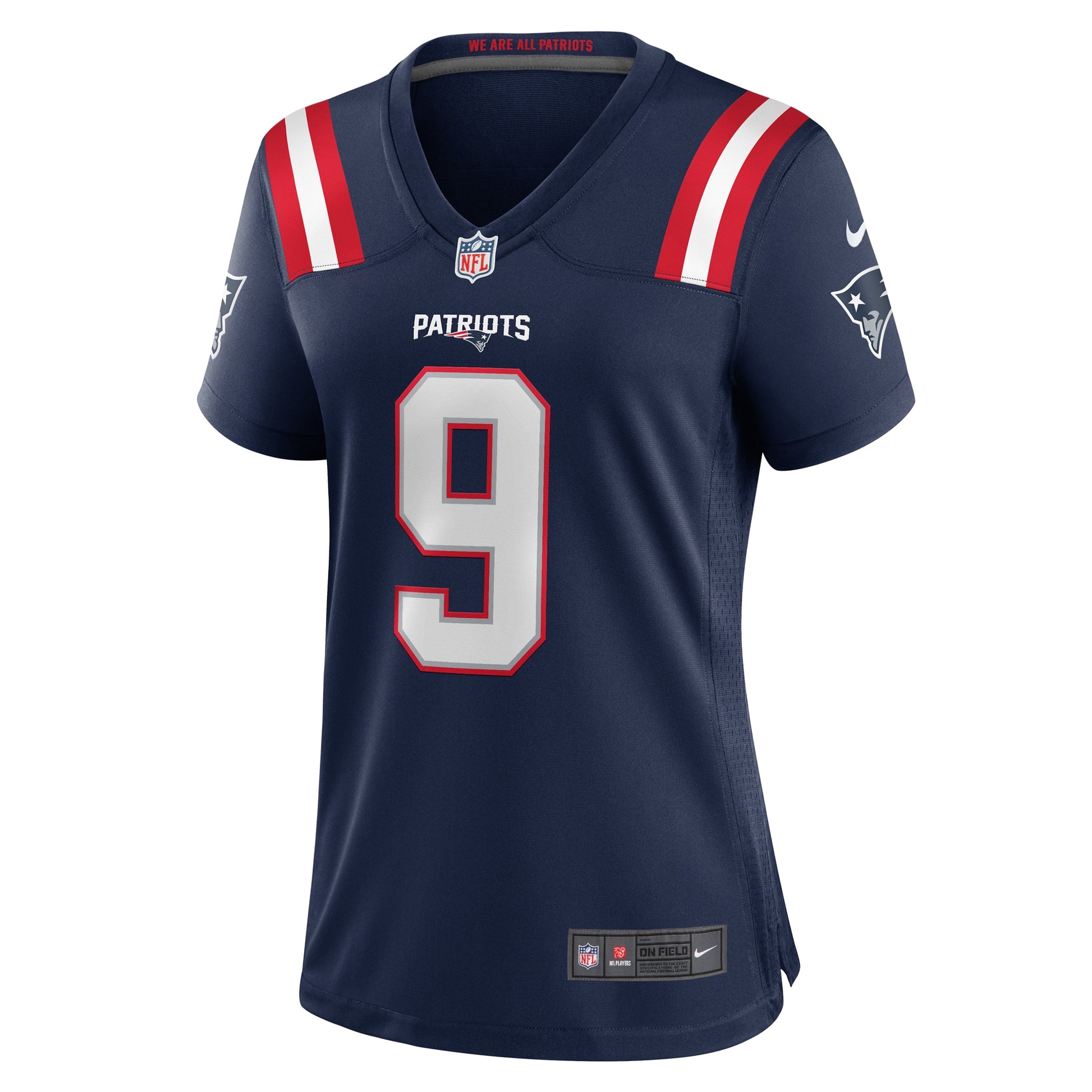 Kayshon Boutte New England Patriots Nike Women's Game Jersey - Navy