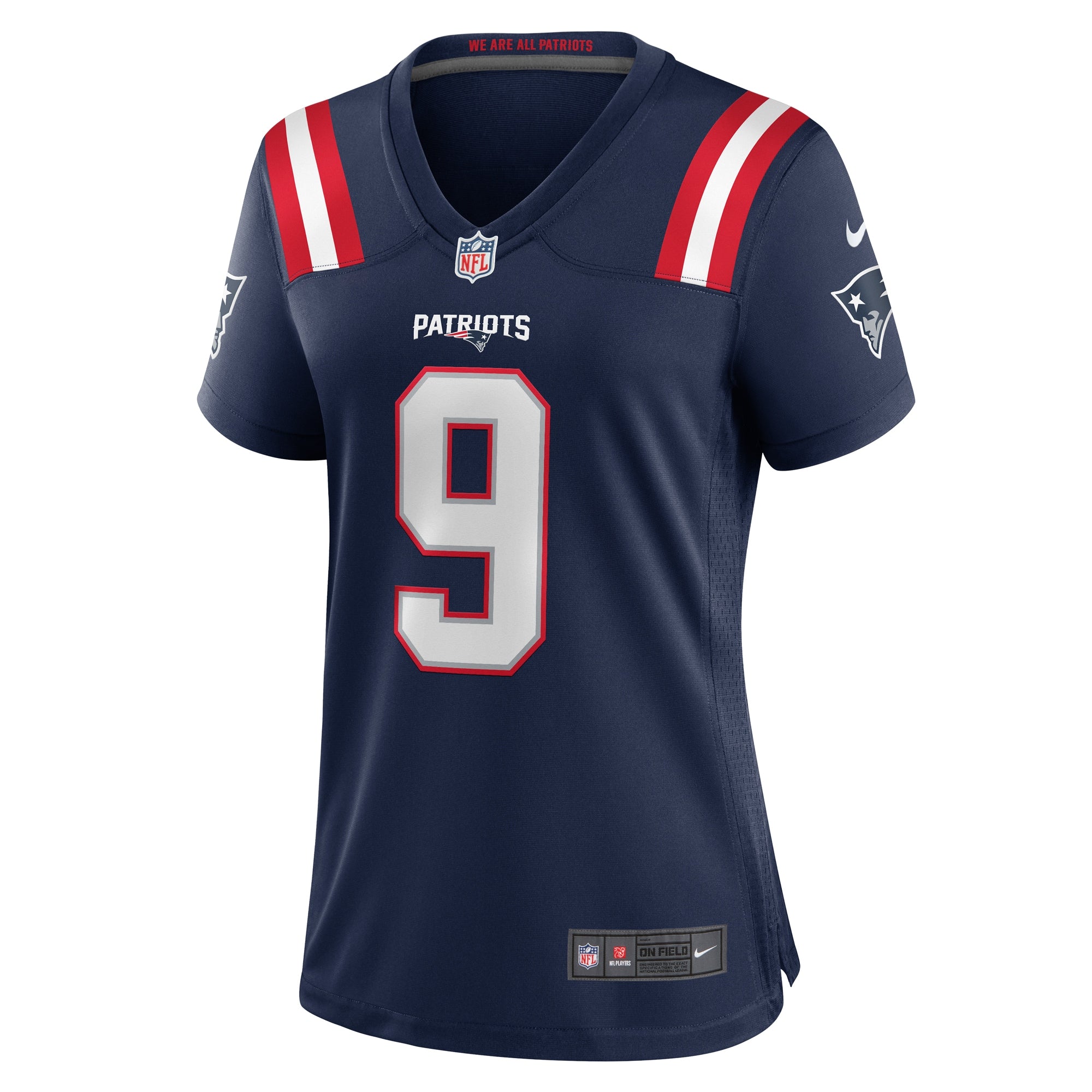 Kayshon Boutte New England Patriots Nike Women's Game Jersey - Navy