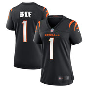 Number 1 Bride Cincinnati Bengals Nike Women's Game Jersey - Black